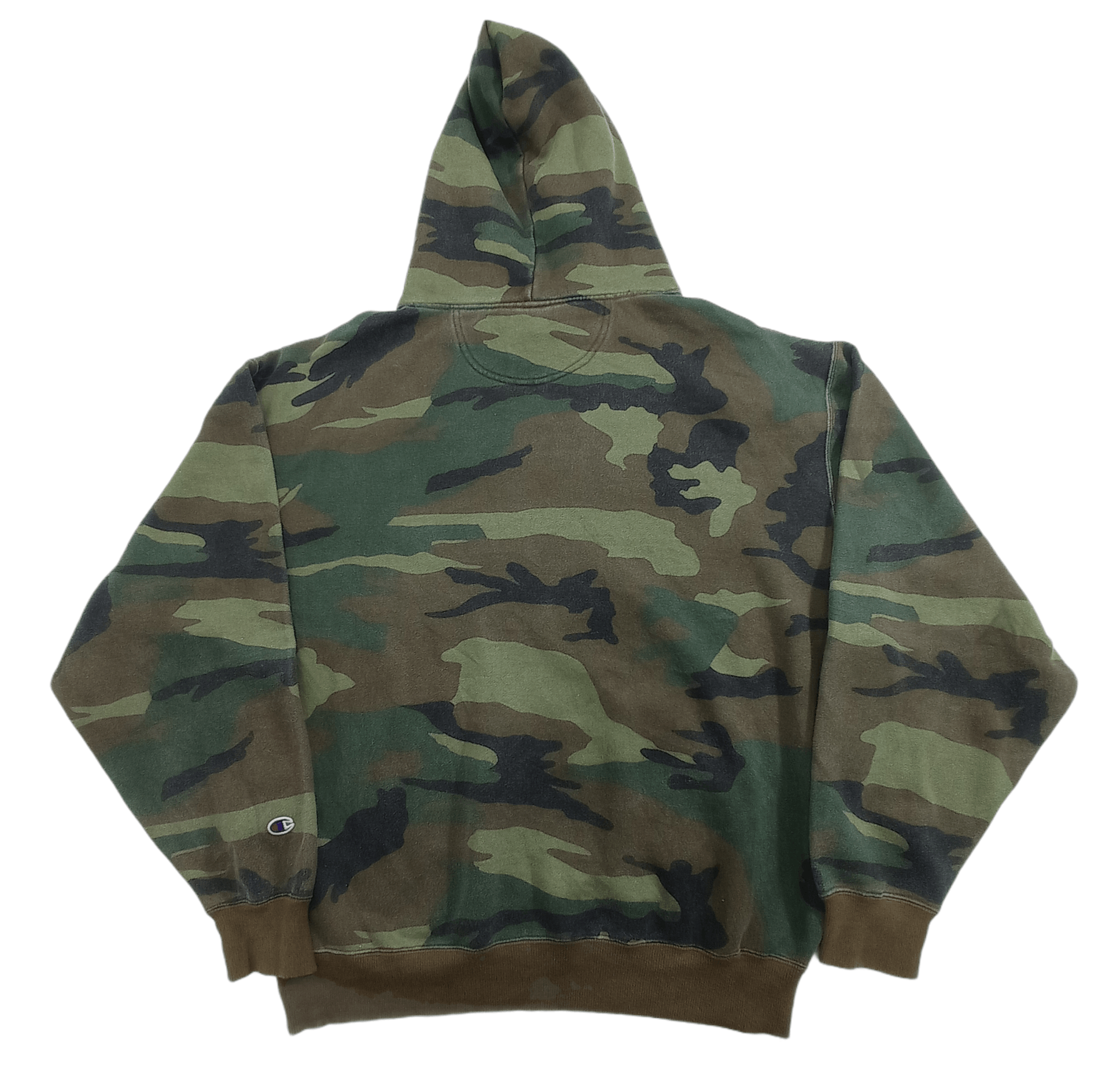 Champion 🔥BIG SIZE🔥 VINTAGE CHAMPION CAMO HOODIE Size US XXL / EU 58 / 5 - 2 Thumbnail