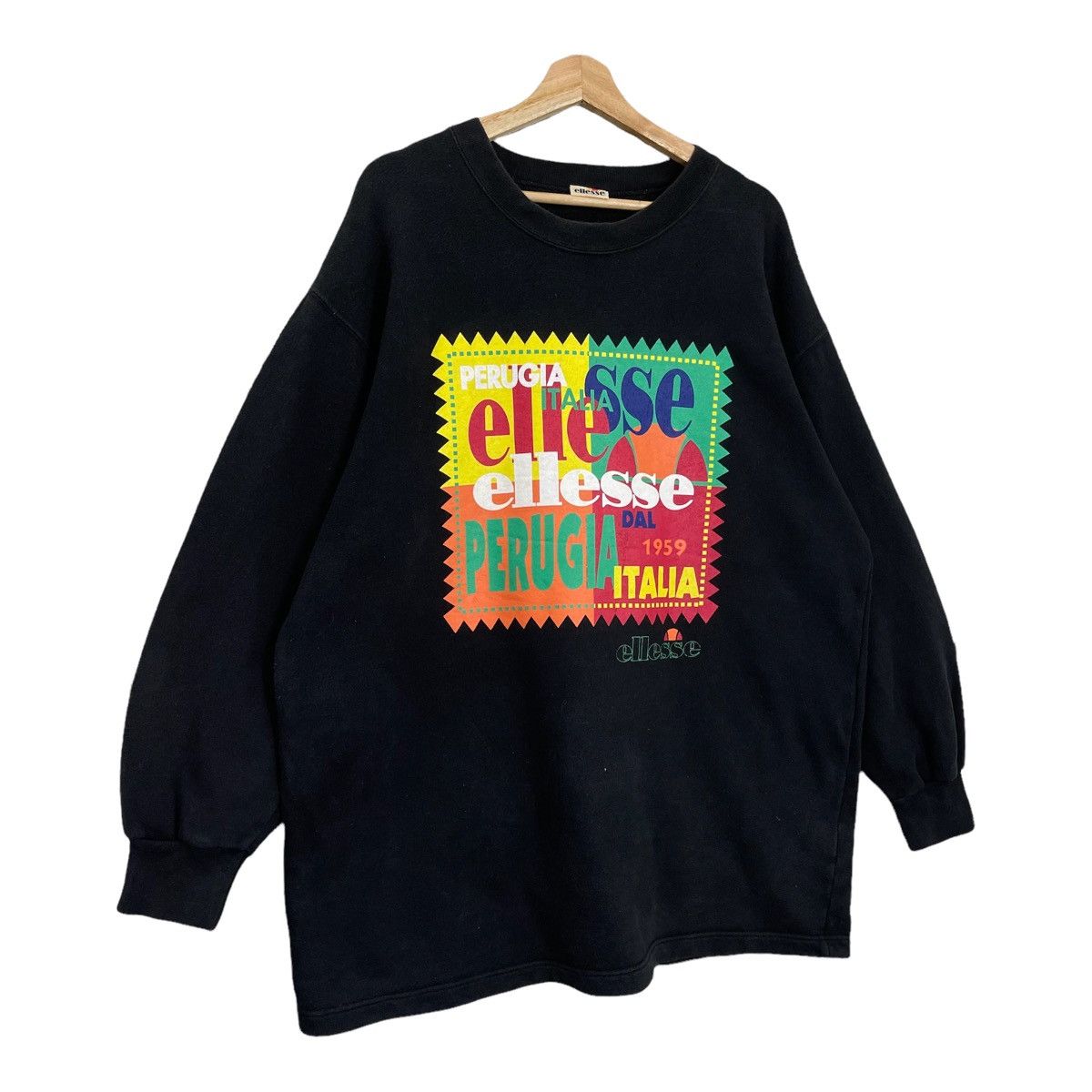 Ellesse Vintage Ellesse Big Logo Printed Crewneck Sweatshirt Size XL Size US XL / EU 56 / 4 - 2 Thumbnail