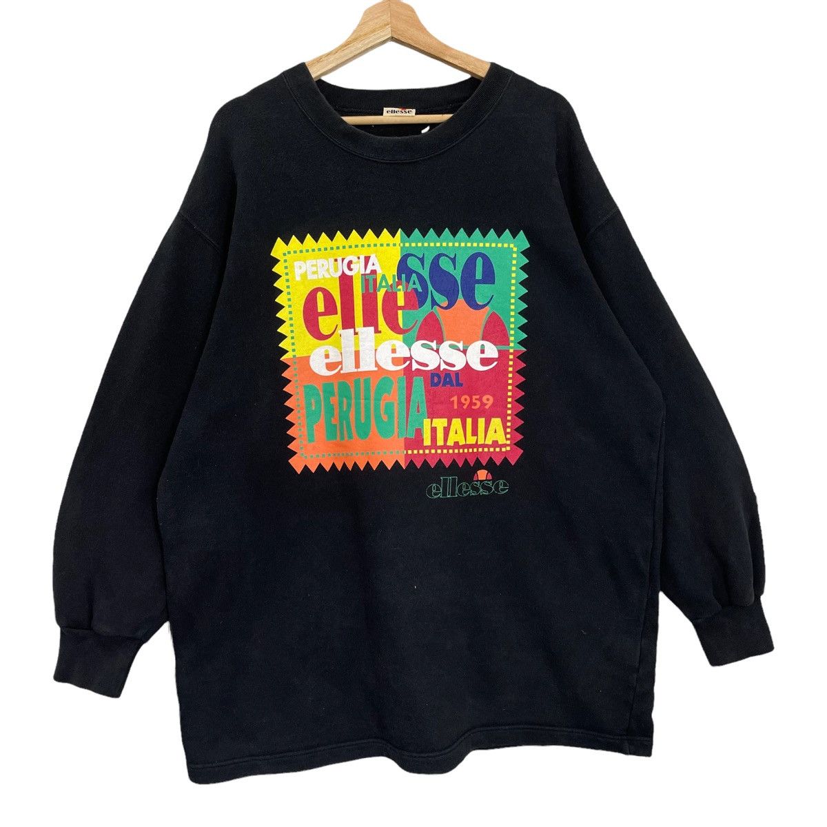 Ellesse Vintage Ellesse Big Logo Printed Crewneck Sweatshirt Size XL Size US XL / EU 56 / 4 - 1 Thumbnail