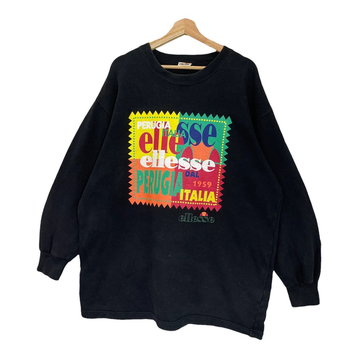 Ellesse Vintage Ellesse Big Logo Printed Crewneck Sweatshirt Size XL Size US XL / EU 56 / 4 - 3 Thumbnail