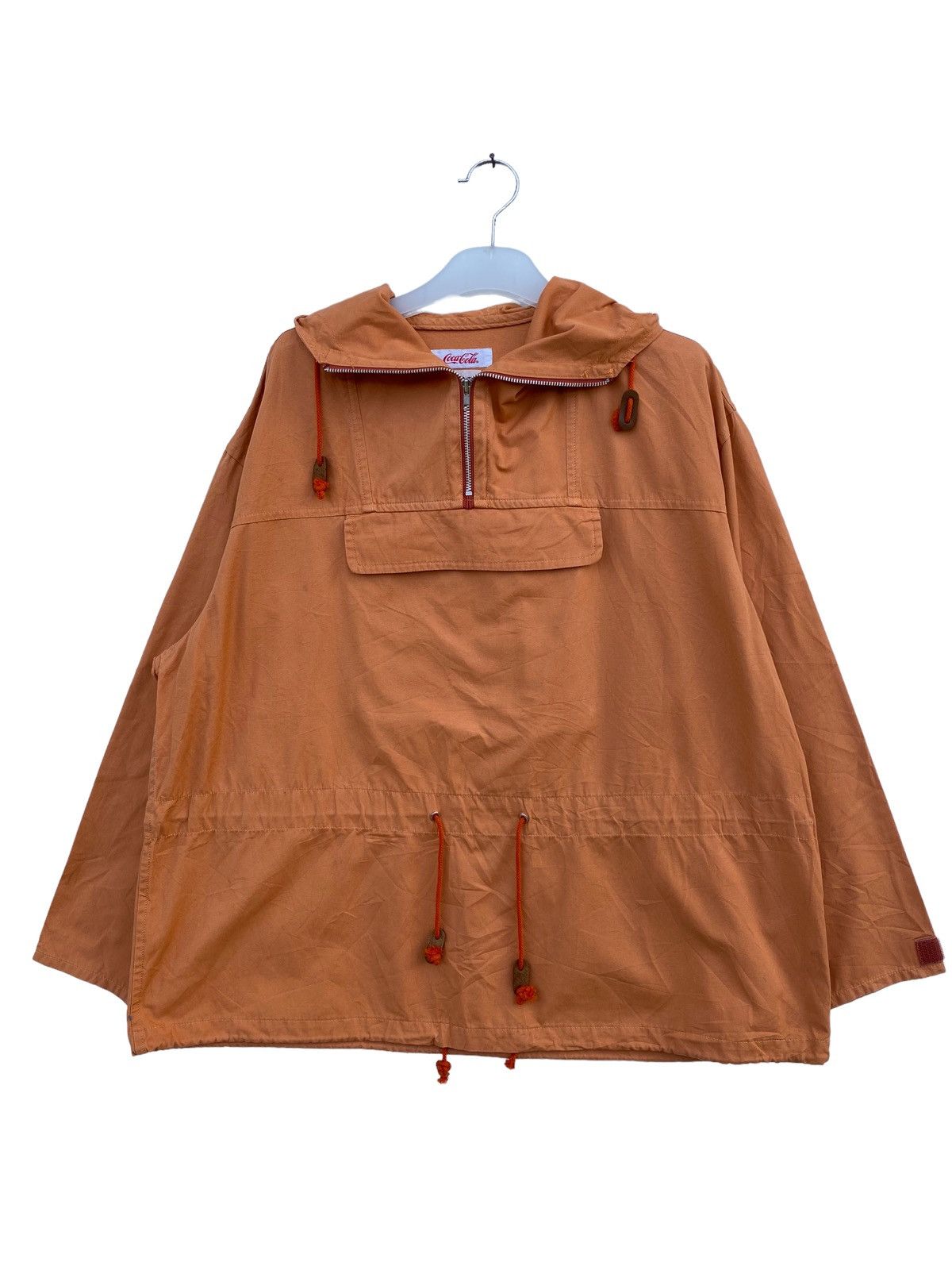 Vintage Coca Cola Anorax Half Zipper Jacket