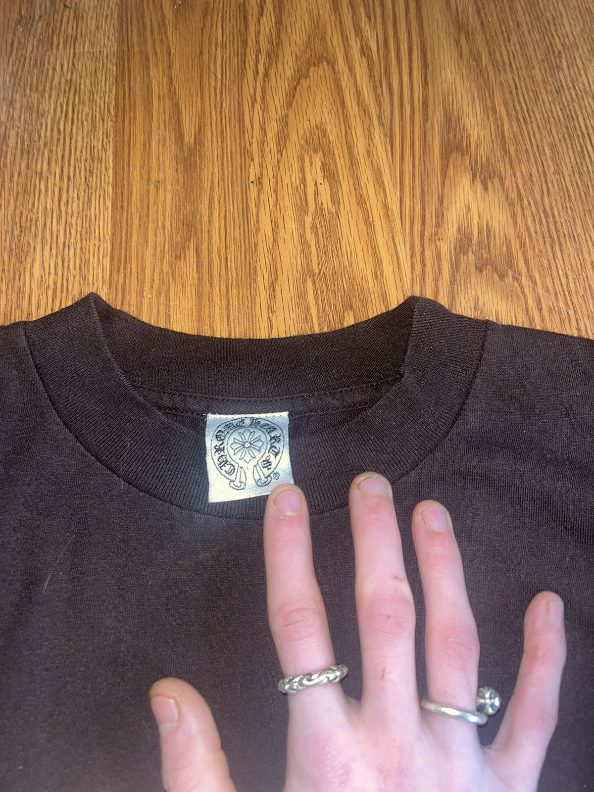 Chrome Hearts Vintage Chrome Hearts Brown Cemetery Cross Long Sleeve Size US S / EU 44-46 / 1 - 4 Thumbnail