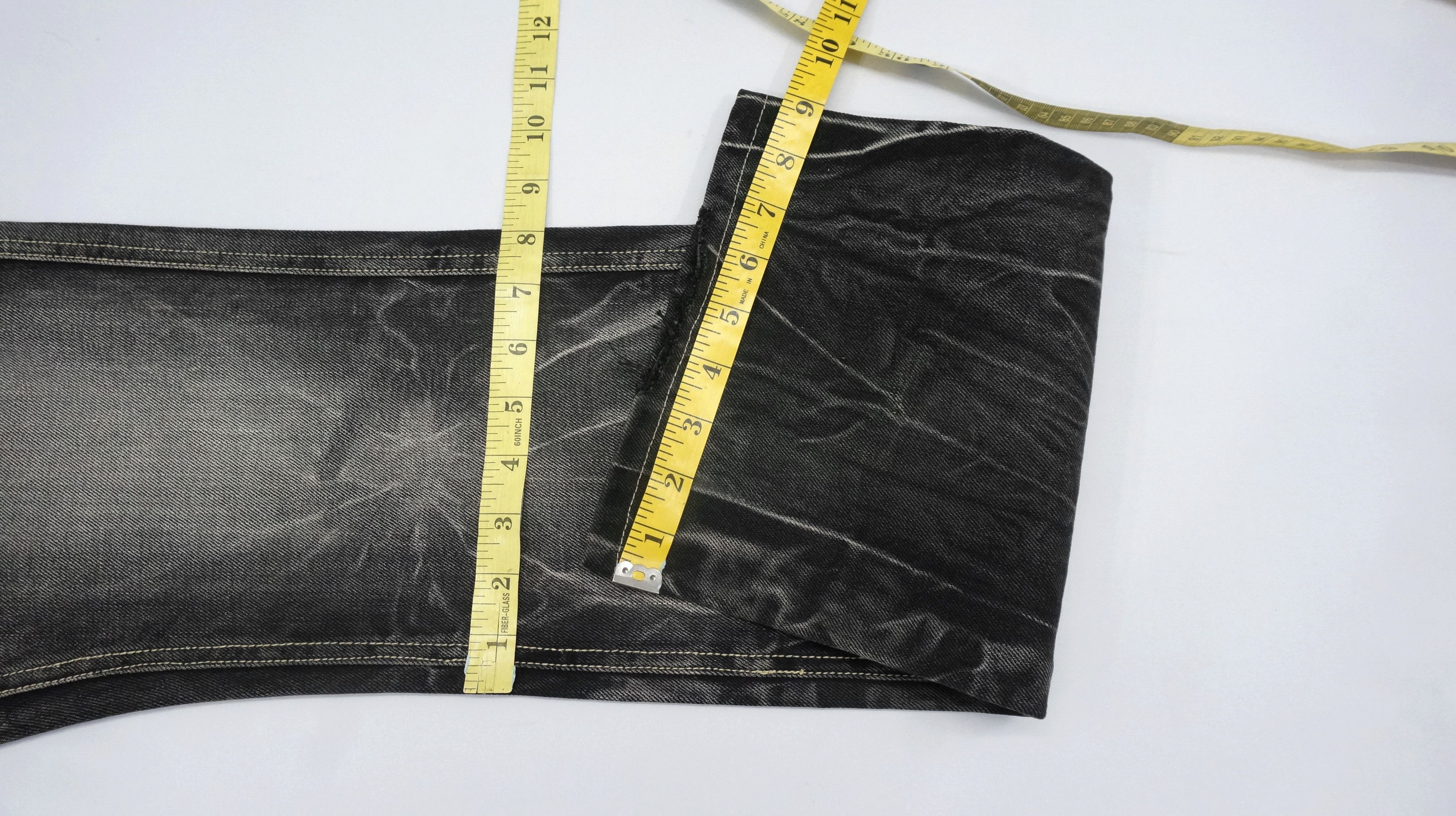 Vintage Flare 🔥 Semantic Design Vintage Faded Black Acid Wash Jeans Size US 28 / EU 44 - 12 Thumbnail