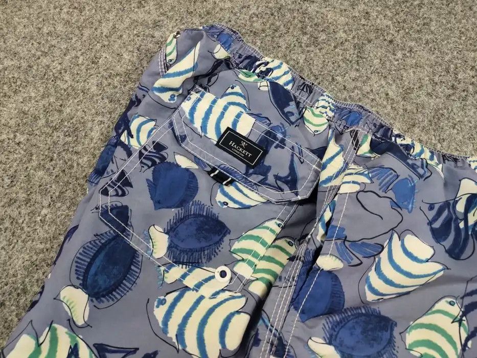 Hackett Hackett London Casual Hawaiian Blue Art Shorts Size US 32 / EU 48 - 7 Thumbnail