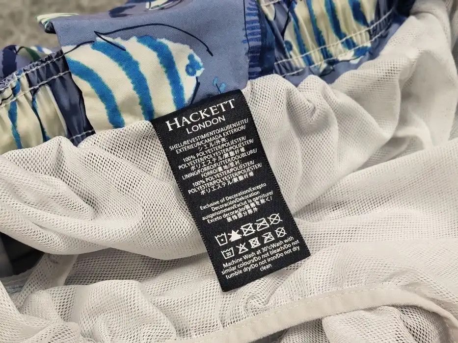 Hackett Hackett London Casual Hawaiian Blue Art Shorts Size US 32 / EU 48 - 9 Thumbnail