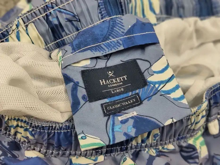 Hackett Hackett London Casual Hawaiian Blue Art Shorts Size US 32 / EU 48 - 8 Thumbnail