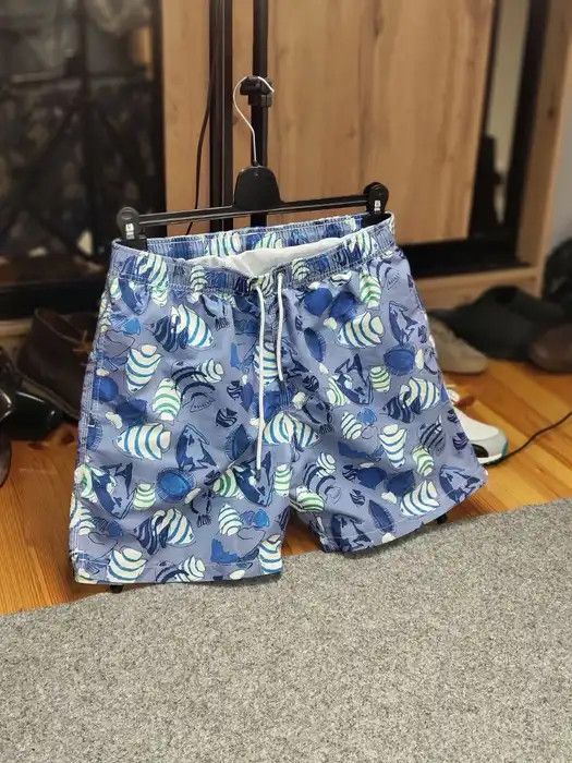 Hackett Hackett London Casual Hawaiian Blue Art Shorts Size US 32 / EU 48 - 10 Thumbnail