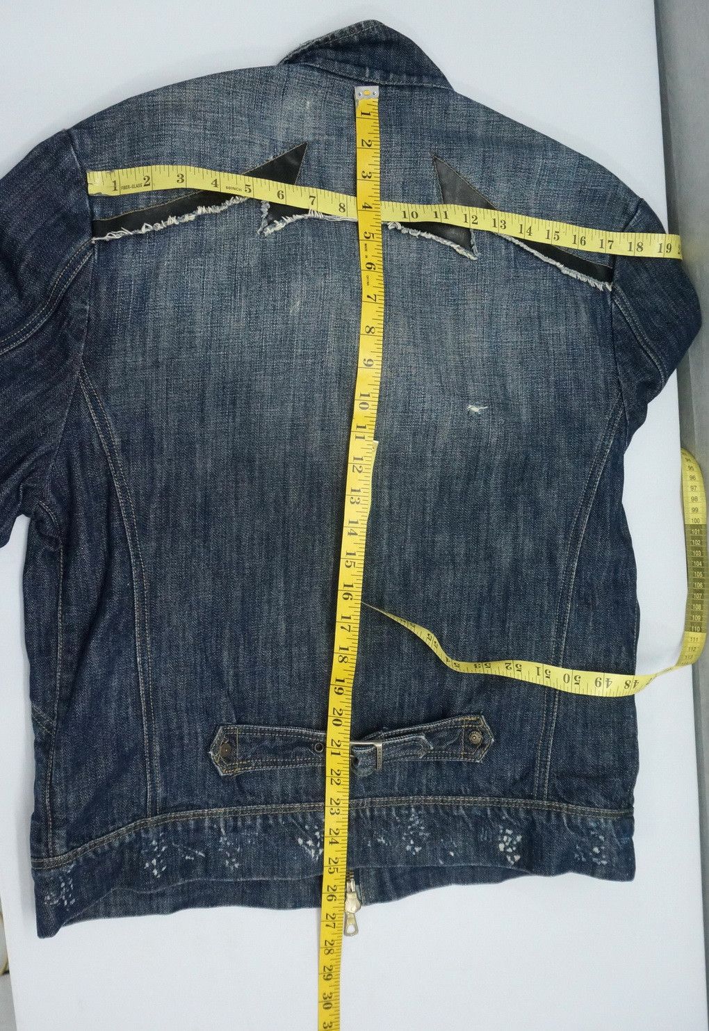 Parasuco DopeVtg! PARASUCO Bikers Buckle Distressed Denim Jacket Size US M / EU 48-50 / 2 - 21 Thumbnail
