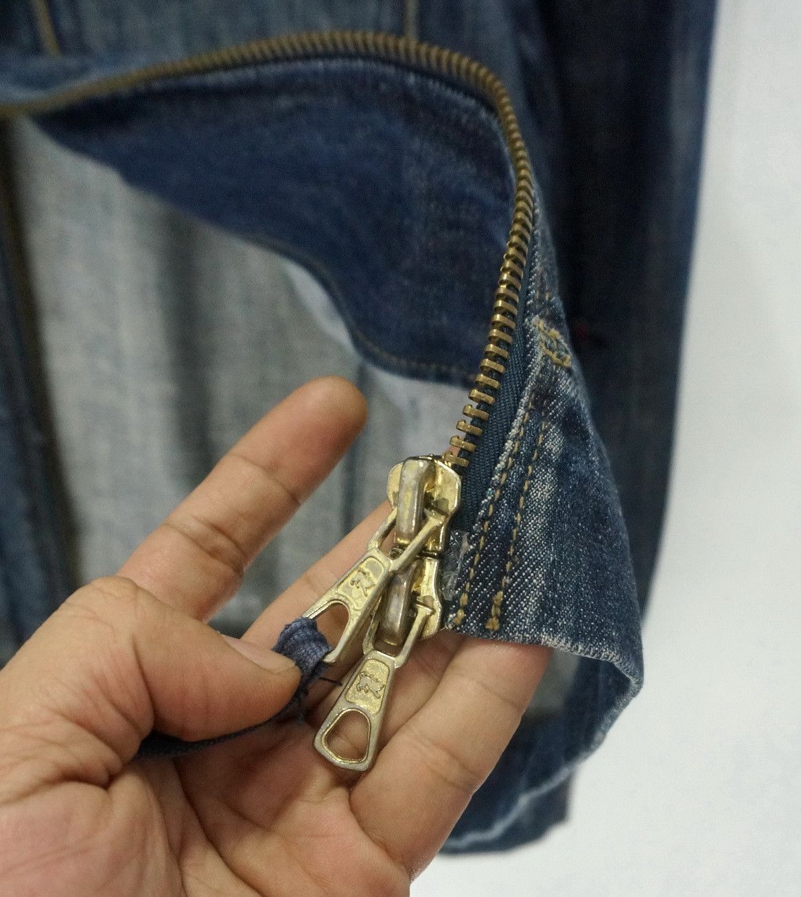 Parasuco DopeVtg! PARASUCO Bikers Buckle Distressed Denim Jacket Size US M / EU 48-50 / 2 - 14 Thumbnail