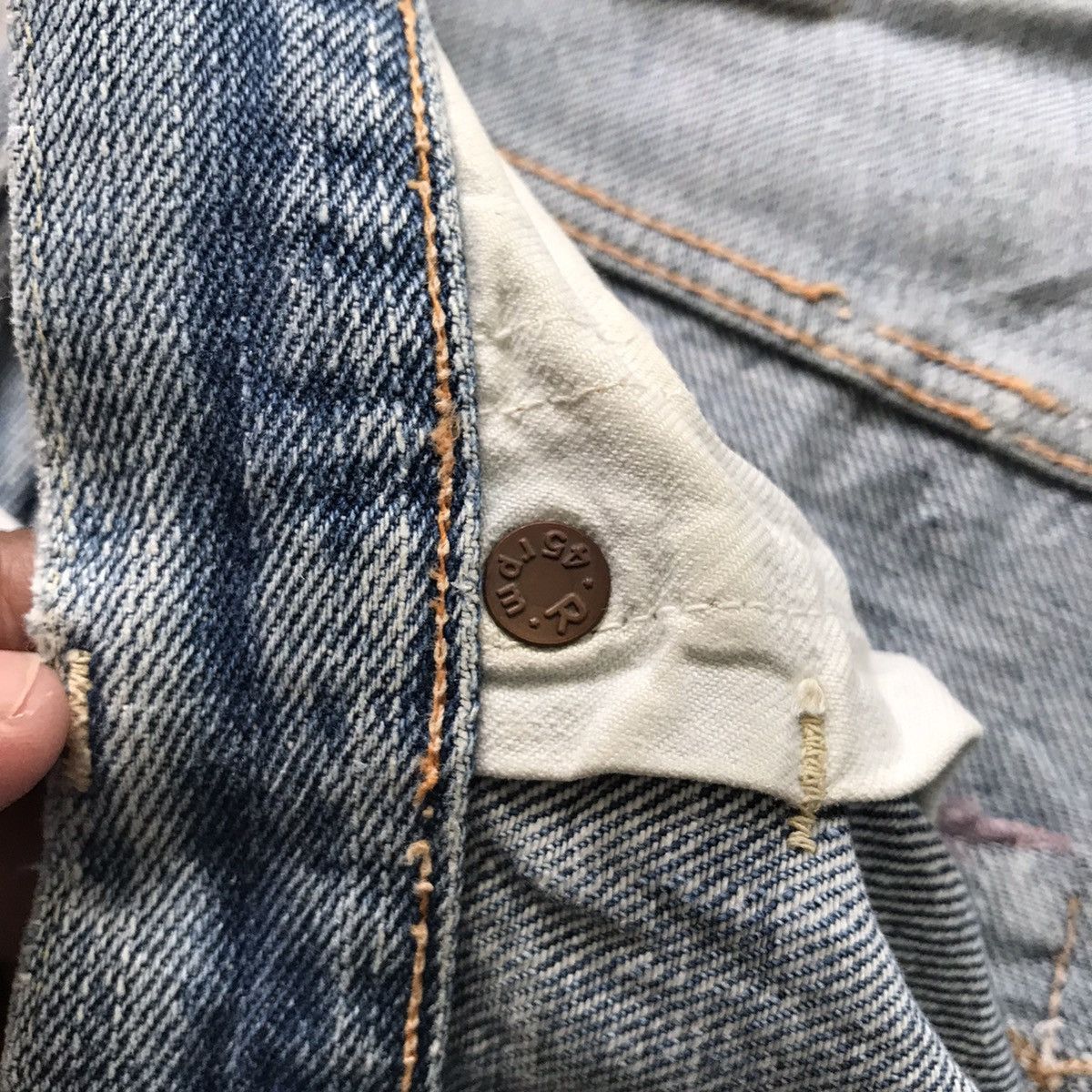 45rpm Distress R 45 Rpm Denim Jeans Pant Size US 30 / EU 46 - 23 Thumbnail
