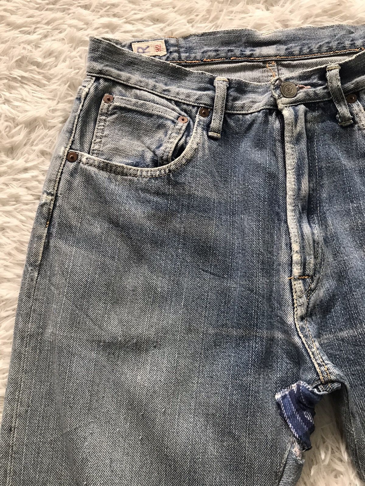 45rpm Distress R 45 Rpm Denim Jeans Pant Size US 30 / EU 46 - 5 Thumbnail