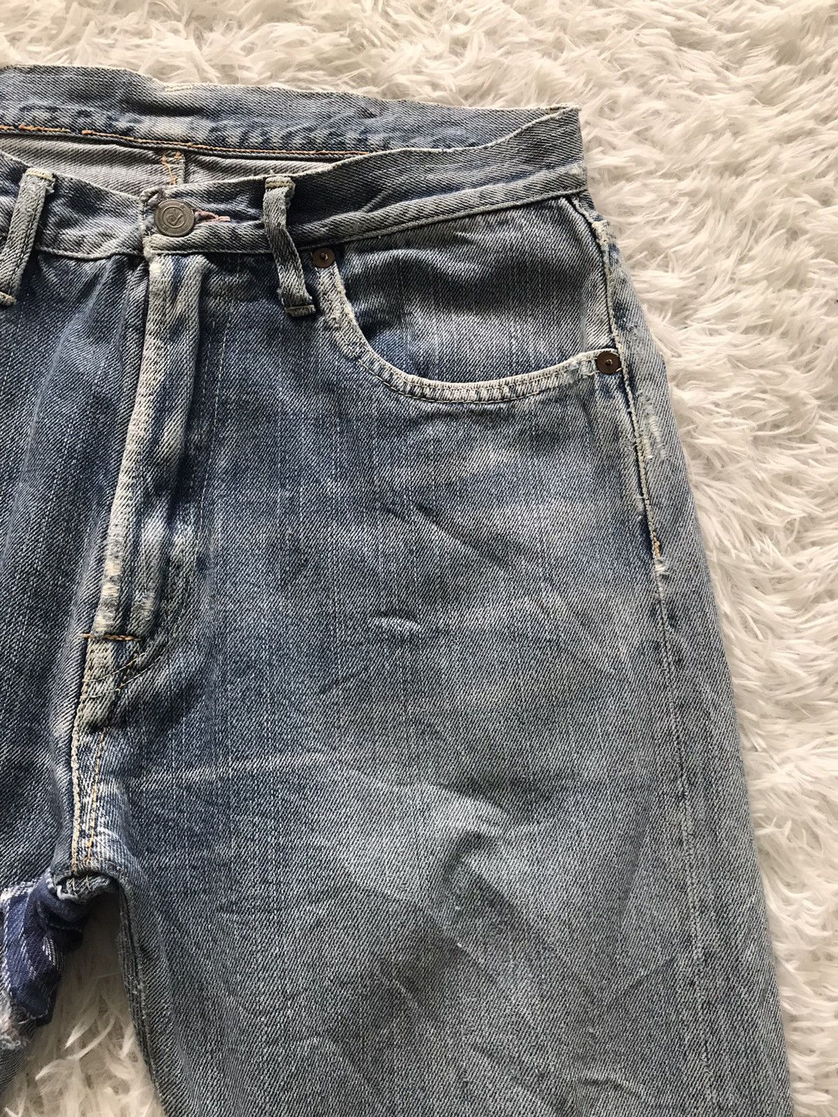 45rpm Distress R 45 Rpm Denim Jeans Pant Size US 30 / EU 46 - 6 Thumbnail