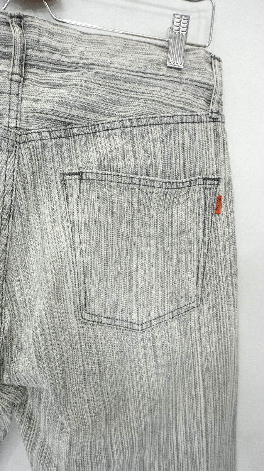 Japanese Brand Rare 🔥 OMNIGOD Japan Hickory Buttonfly Orange Tab Jeans Size US 30 / EU 46 - 8 Thumbnail