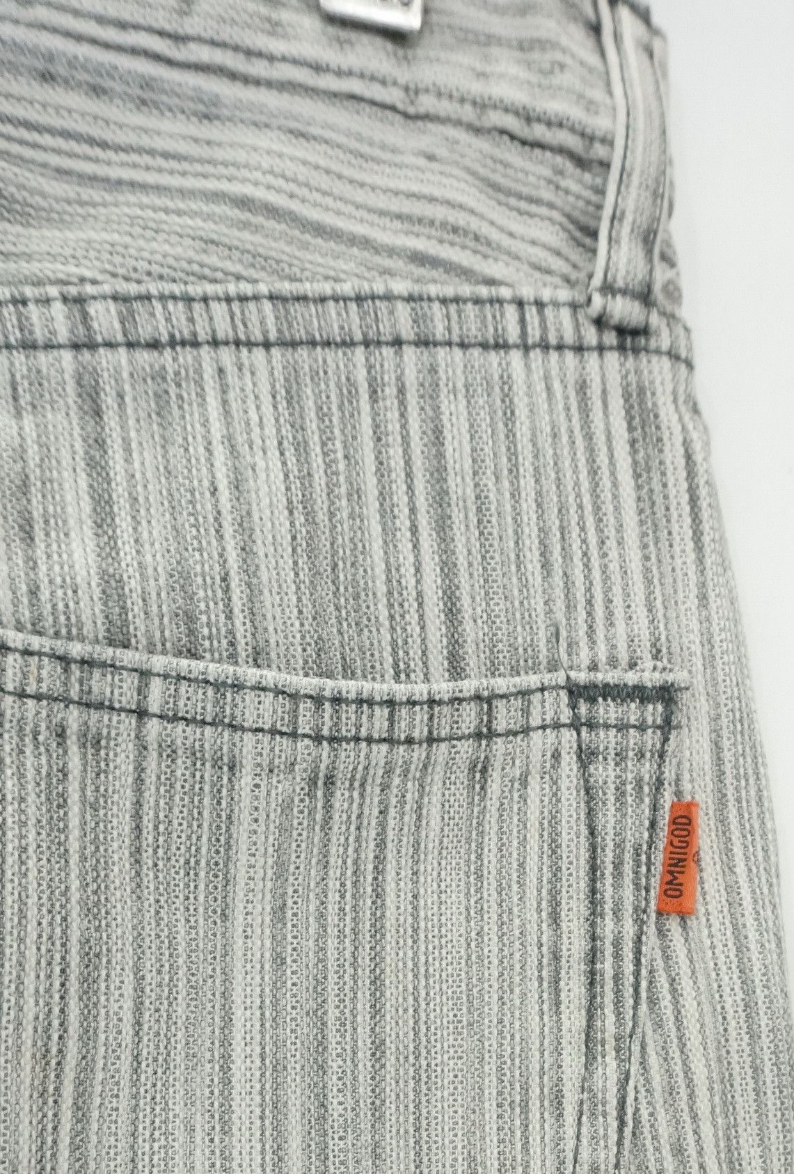 Japanese Brand Rare 🔥 OMNIGOD Japan Hickory Buttonfly Orange Tab Jeans Size US 30 / EU 46 - 9 Thumbnail