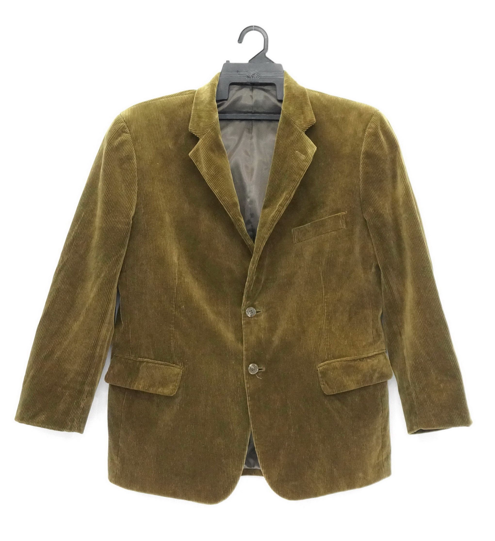 Brooks Brothers BROOKS BROTHERS Shiny Olive Corduroy Blazer Size 40S - 1 Thumbnail