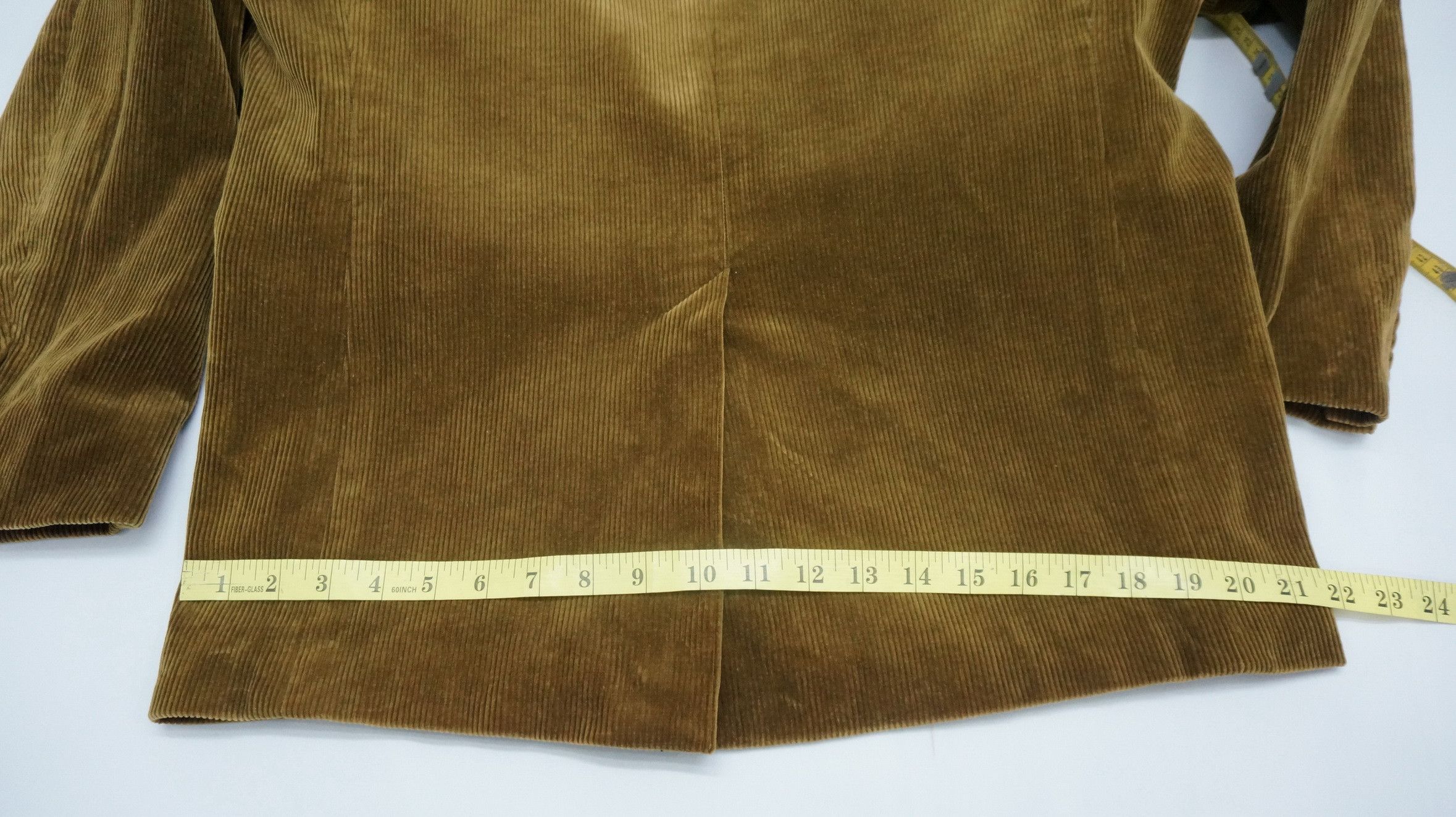 Brooks Brothers BROOKS BROTHERS Shiny Olive Corduroy Blazer Size 40S - 16 Thumbnail
