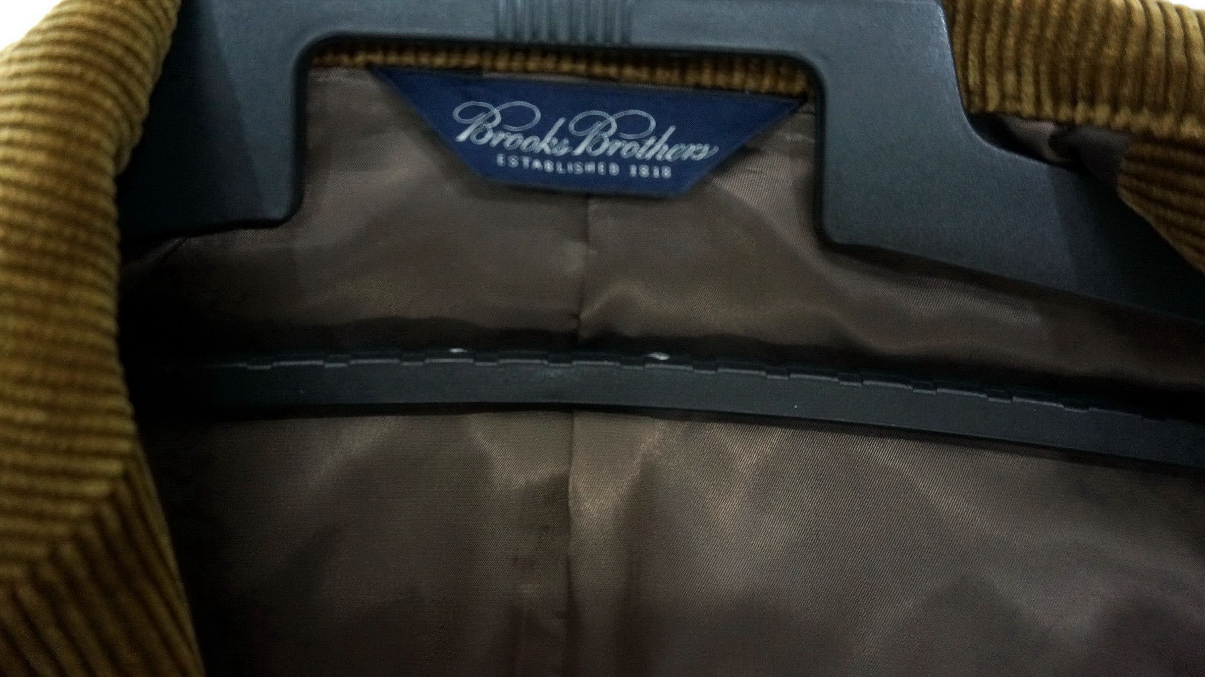 Brooks Brothers BROOKS BROTHERS Shiny Olive Corduroy Blazer Size 40S - 8 Thumbnail