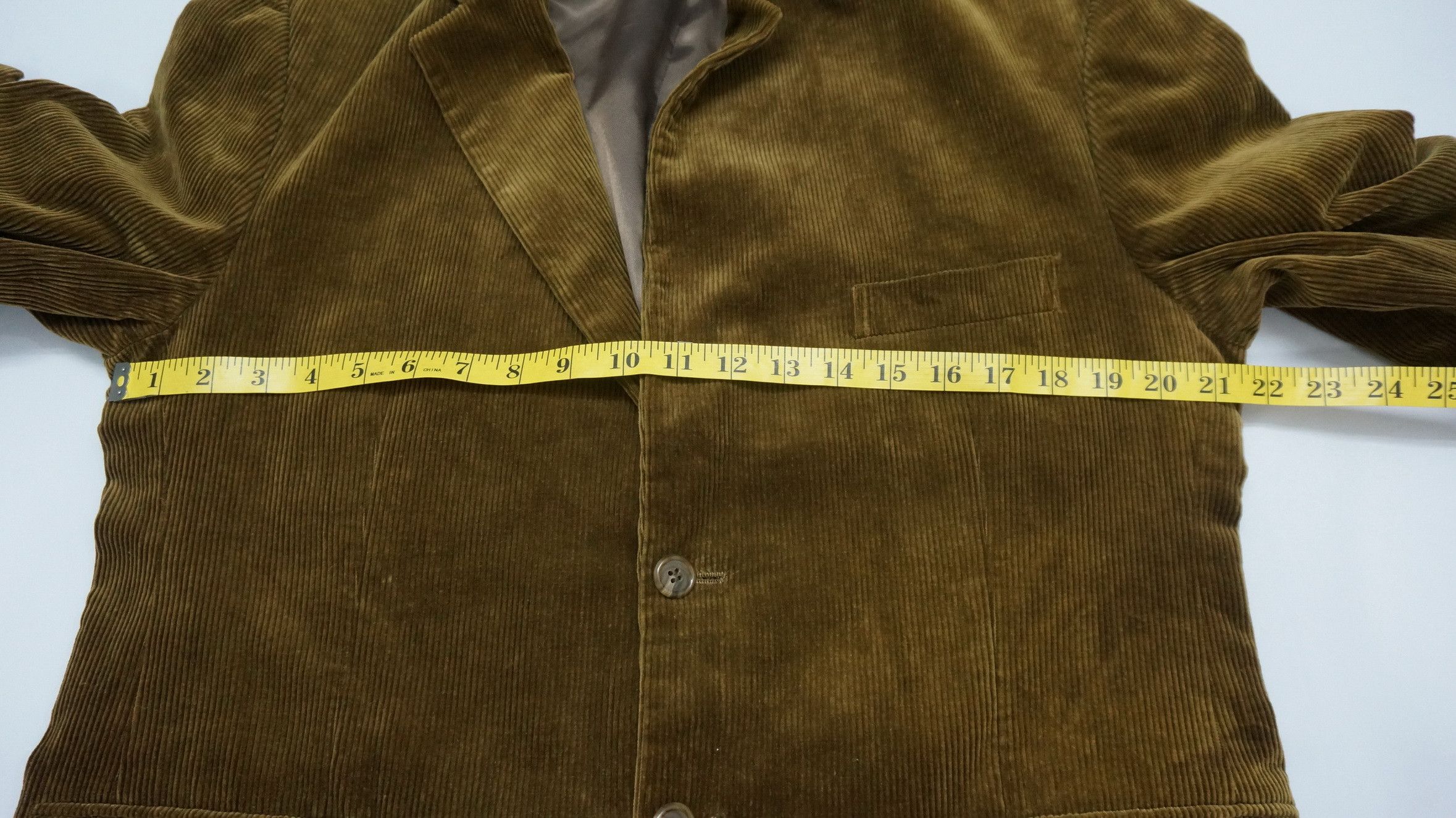 Brooks Brothers BROOKS BROTHERS Shiny Olive Corduroy Blazer Size 40S - 12 Thumbnail