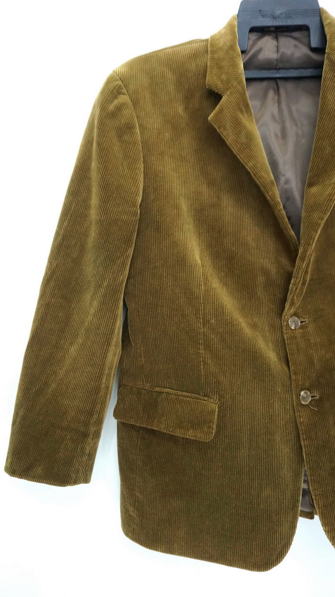 Brooks Brothers BROOKS BROTHERS Shiny Olive Corduroy Blazer Size 40S - 5 Thumbnail