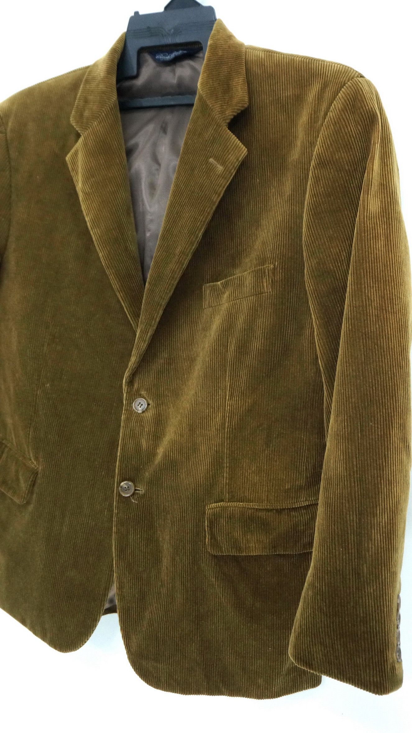 Brooks Brothers BROOKS BROTHERS Shiny Olive Corduroy Blazer Size 40S - 3 Thumbnail