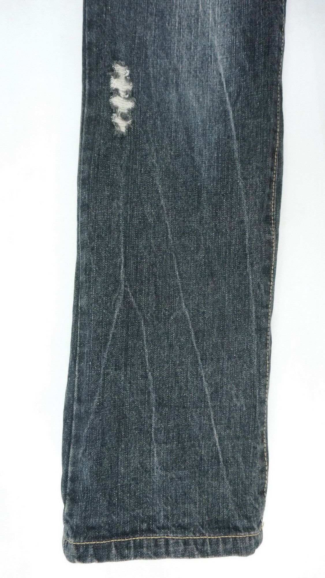 Japanese Brand Vintage GUMU Japan Distressed Jeans Size US 32 / EU 48 - 9 Thumbnail