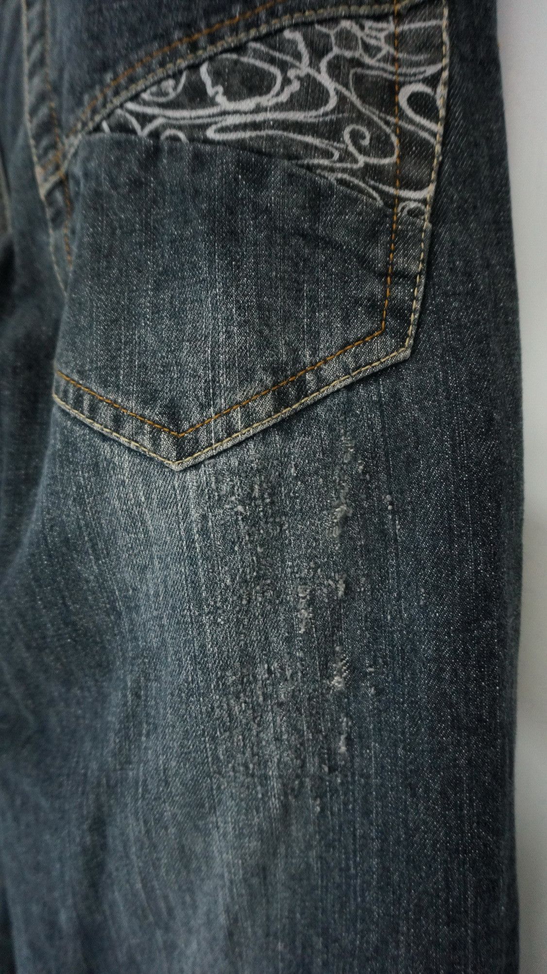 Japanese Brand Vintage GUMU Japan Distressed Jeans Size US 32 / EU 48 - 12 Thumbnail
