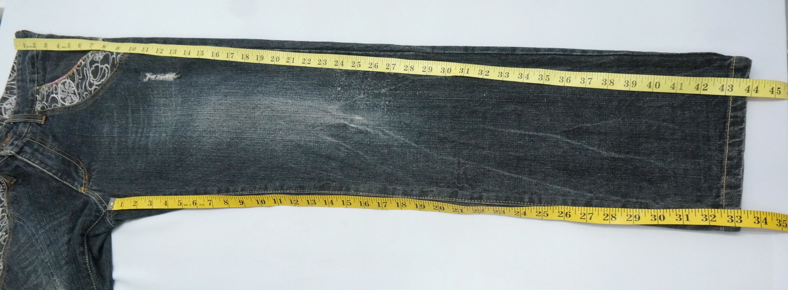 Japanese Brand Vintage GUMU Japan Distressed Jeans Size US 32 / EU 48 - 17 Thumbnail