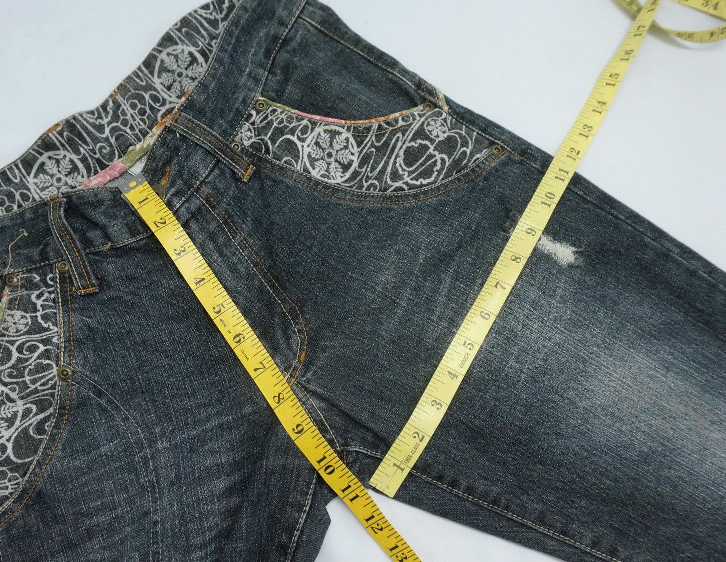 Japanese Brand Vintage GUMU Japan Distressed Jeans Size US 32 / EU 48 - 16 Thumbnail