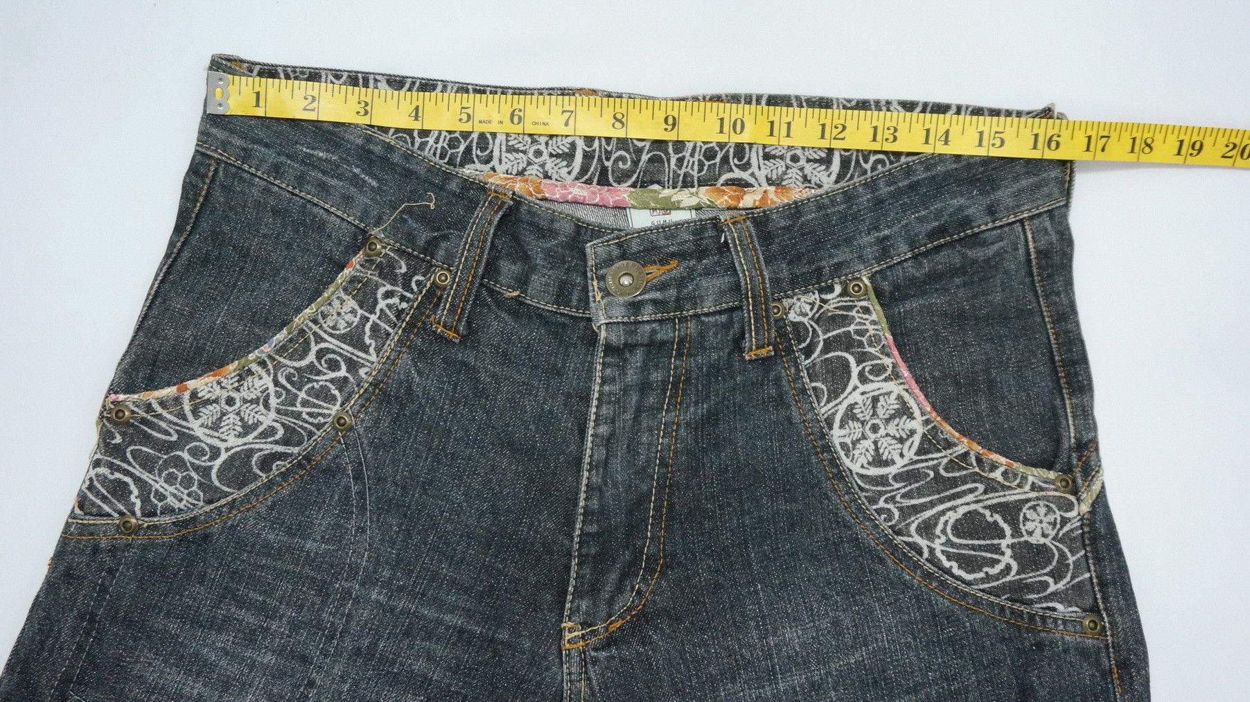 Japanese Brand Vintage GUMU Japan Distressed Jeans Size US 32 / EU 48 - 15 Thumbnail