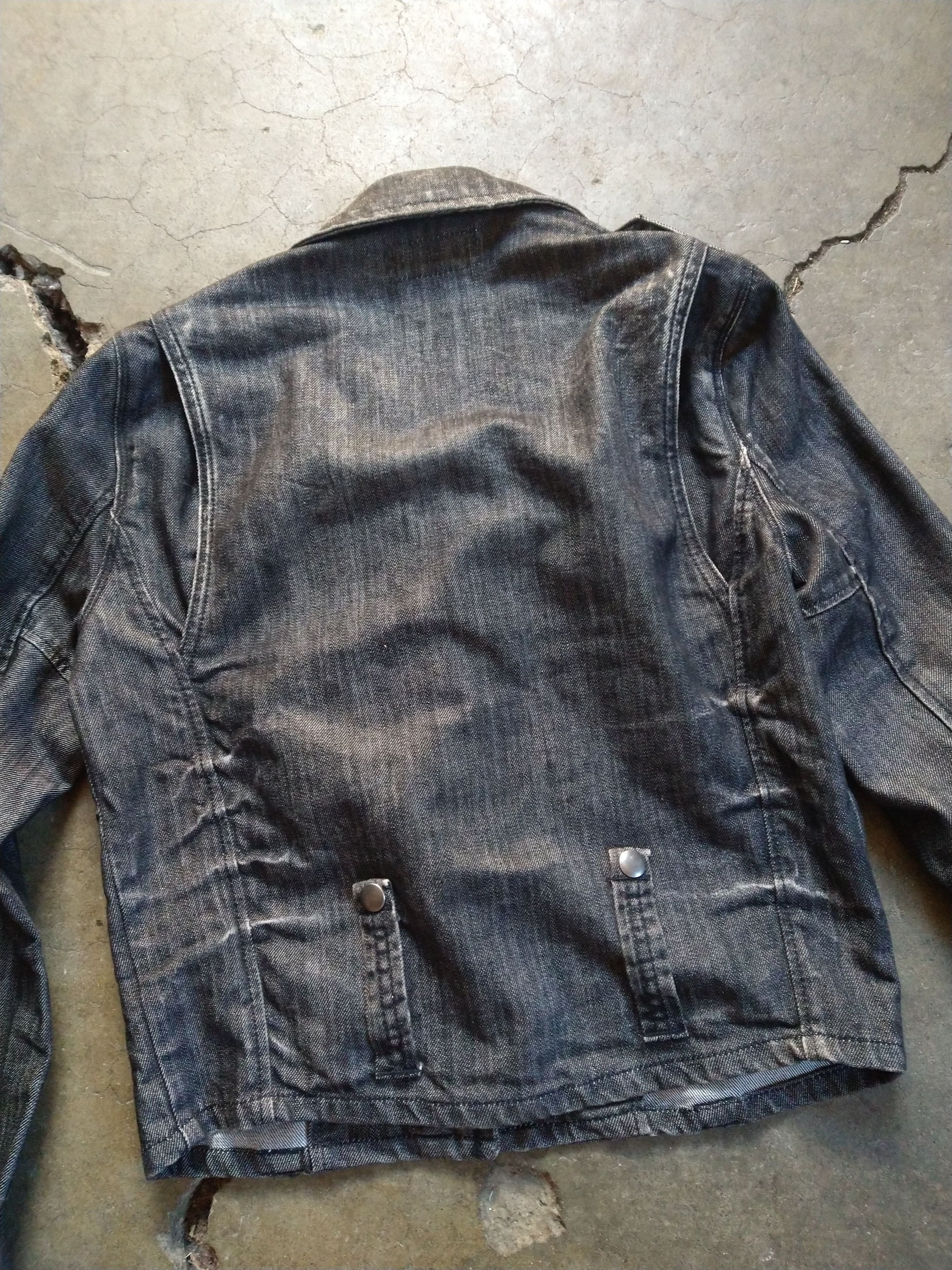 Denim & Supply Ralph Lauren Women's Denim & Supply Small Black Denim Moto Biker Jacket Size S / US 4 / IT 40 - 10 Thumbnail
