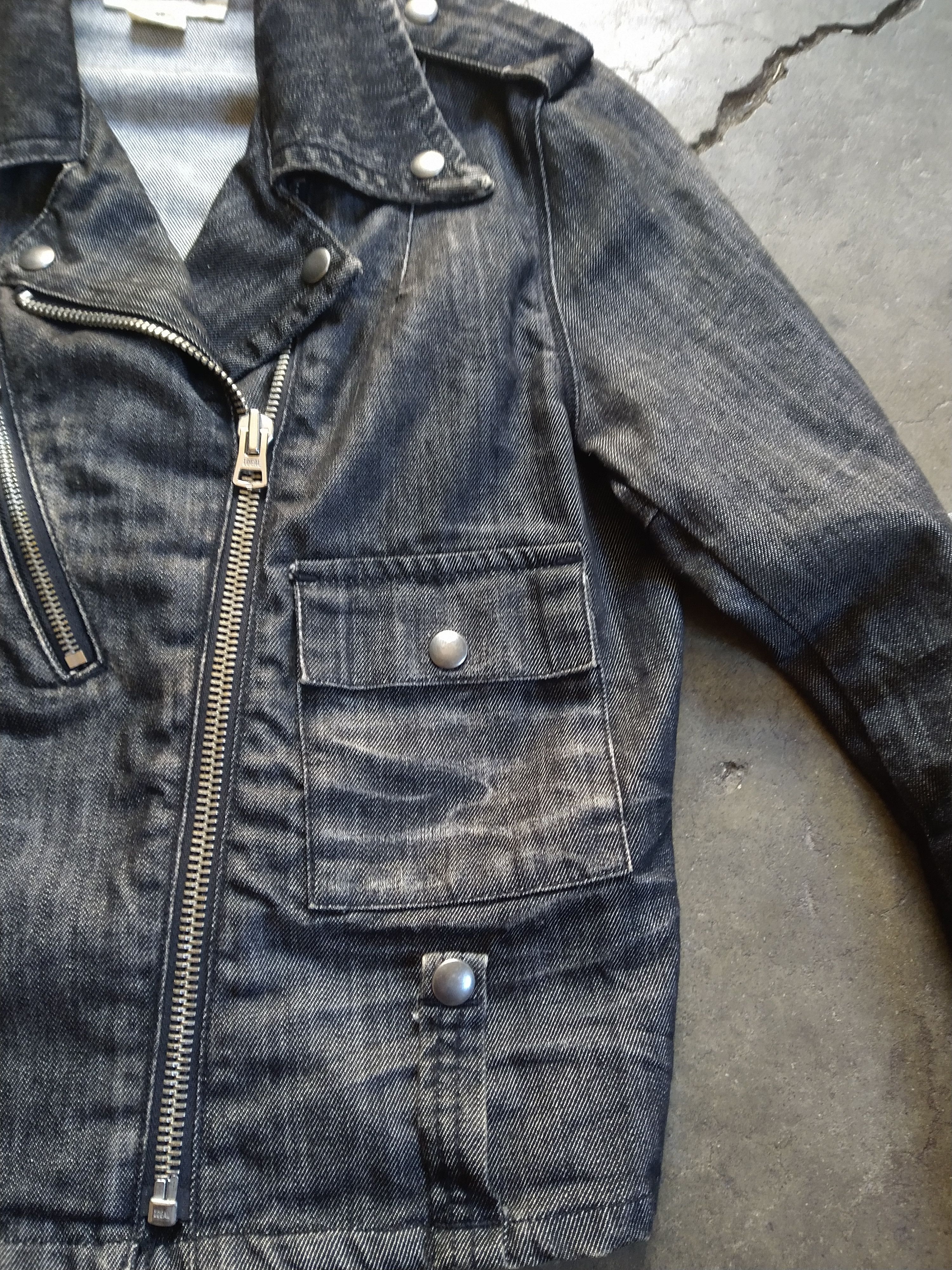 Denim & Supply Ralph Lauren Women's Denim & Supply Small Black Denim Moto Biker Jacket Size S / US 4 / IT 40 - 5 Thumbnail