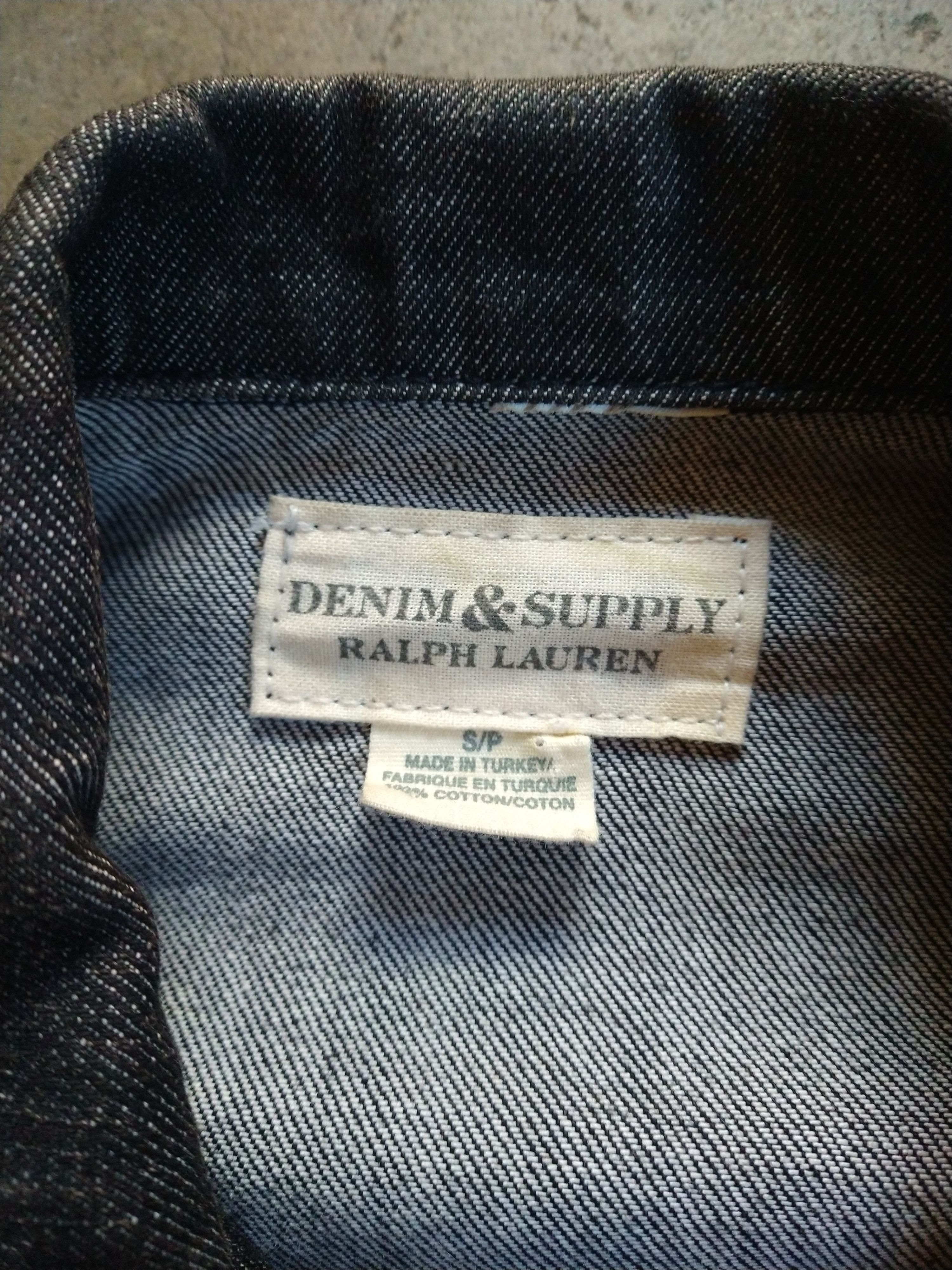 Denim & Supply Ralph Lauren Women's Denim & Supply Small Black Denim Moto Biker Jacket Size S / US 4 / IT 40 - 3 Thumbnail