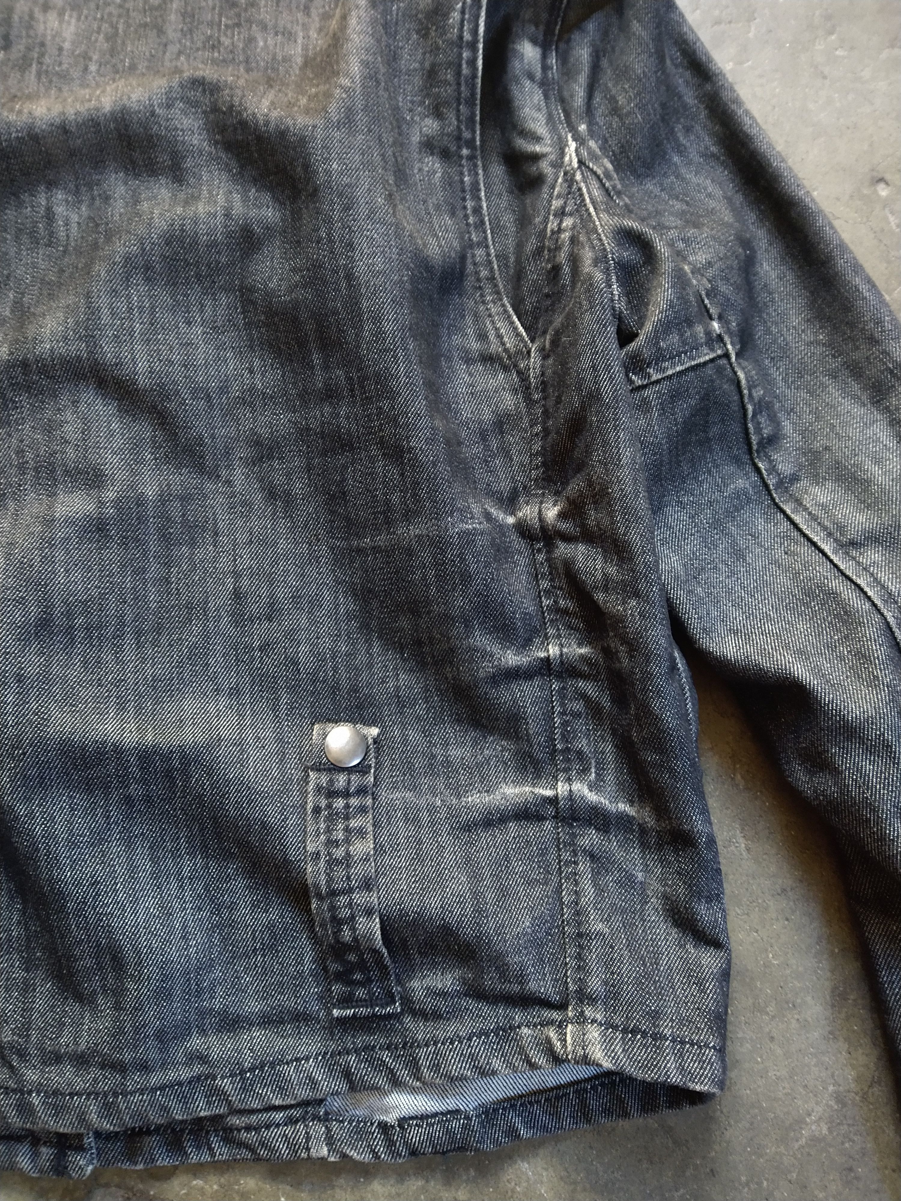 Denim & Supply Ralph Lauren Women's Denim & Supply Small Black Denim Moto Biker Jacket Size S / US 4 / IT 40 - 11 Thumbnail