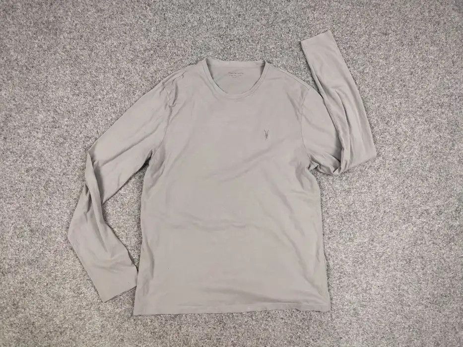 Allsaints Allsaints Brace ls crew Blanc Gray Mens long sleeve Size US L / EU 52-54 / 3 - 6 Thumbnail