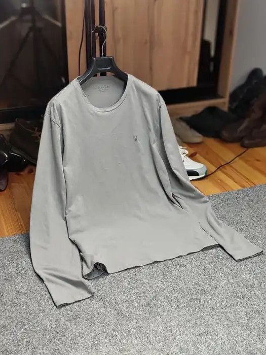Allsaints Allsaints Brace ls crew Blanc Gray Mens long sleeve Size US L / EU 52-54 / 3 - 10 Thumbnail