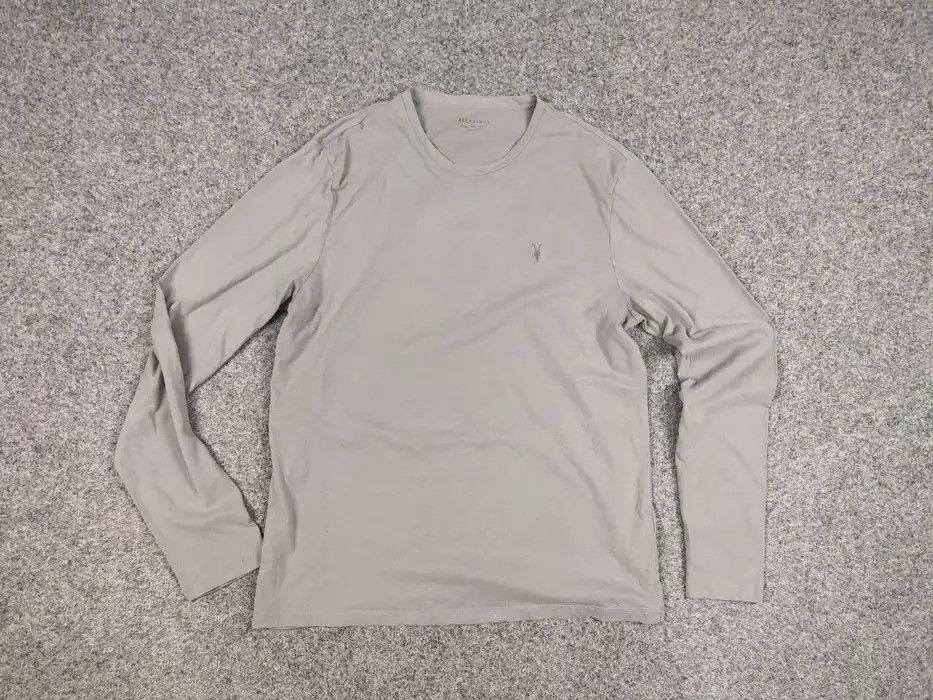 Allsaints Allsaints Brace ls crew Blanc Gray Mens long sleeve Size US L / EU 52-54 / 3 - 5 Thumbnail