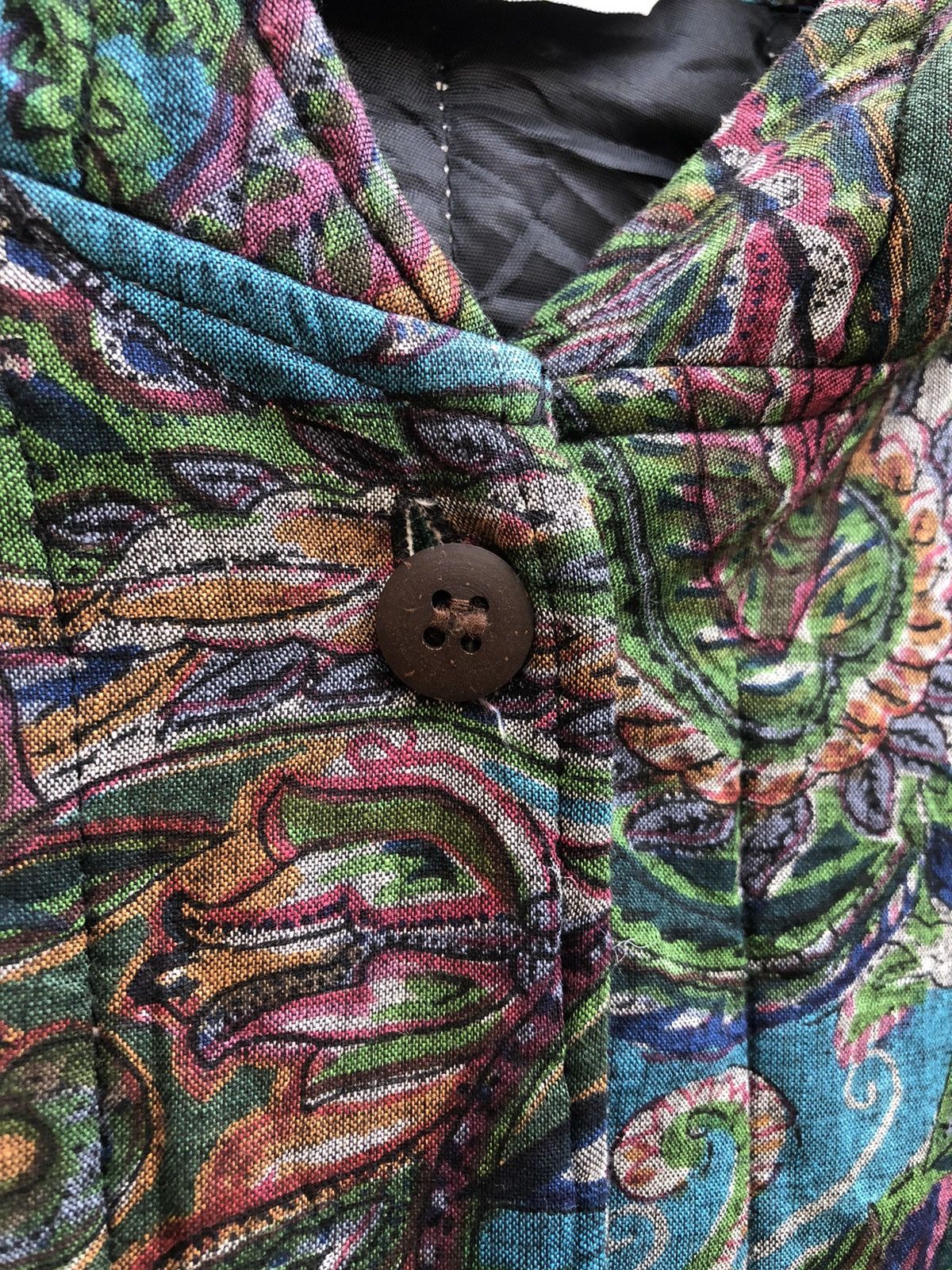 Vintage Fullprint Puffer Hoodie Jacket