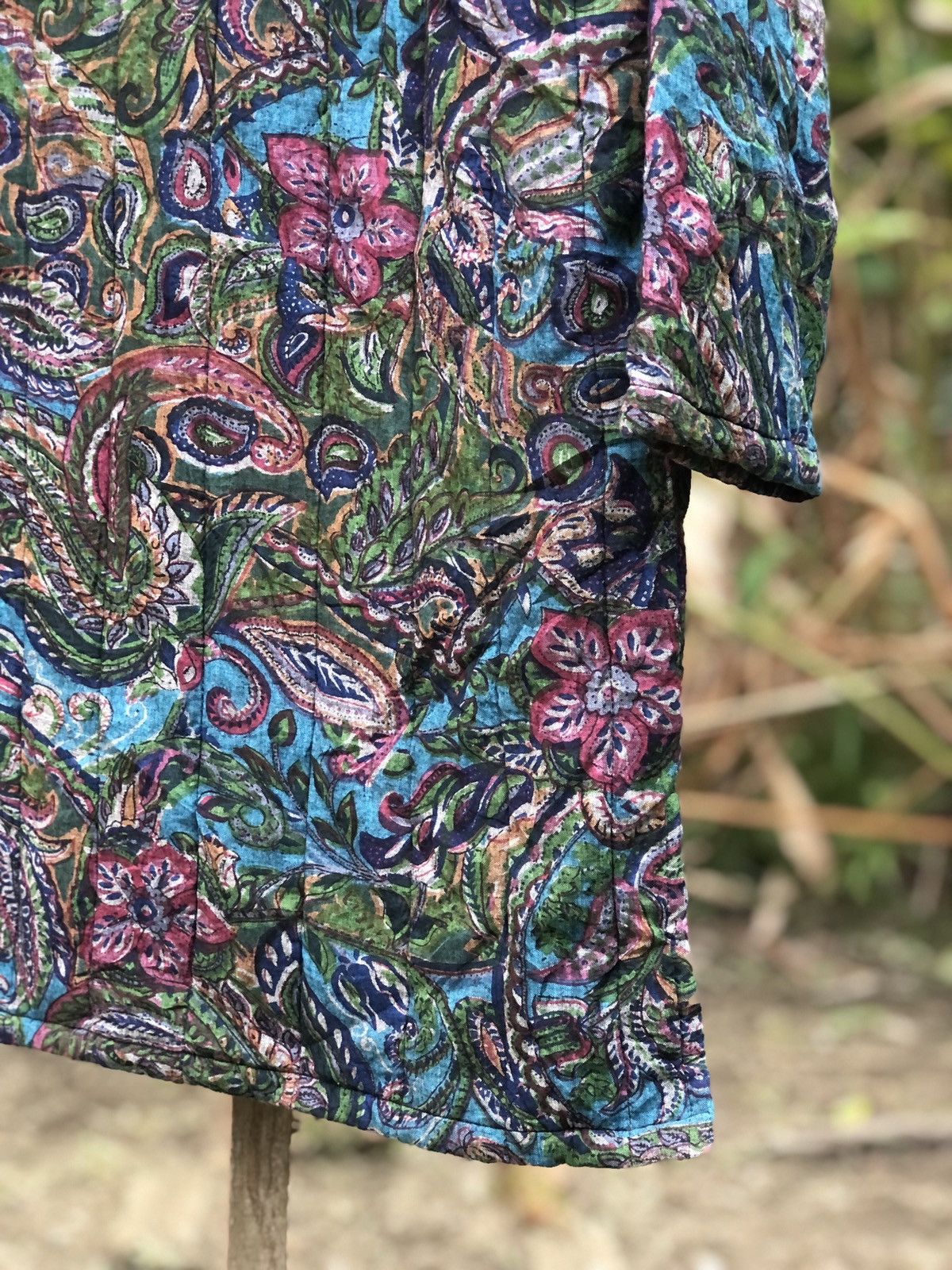 Vintage Fullprint Puffer Hoodie Jacket