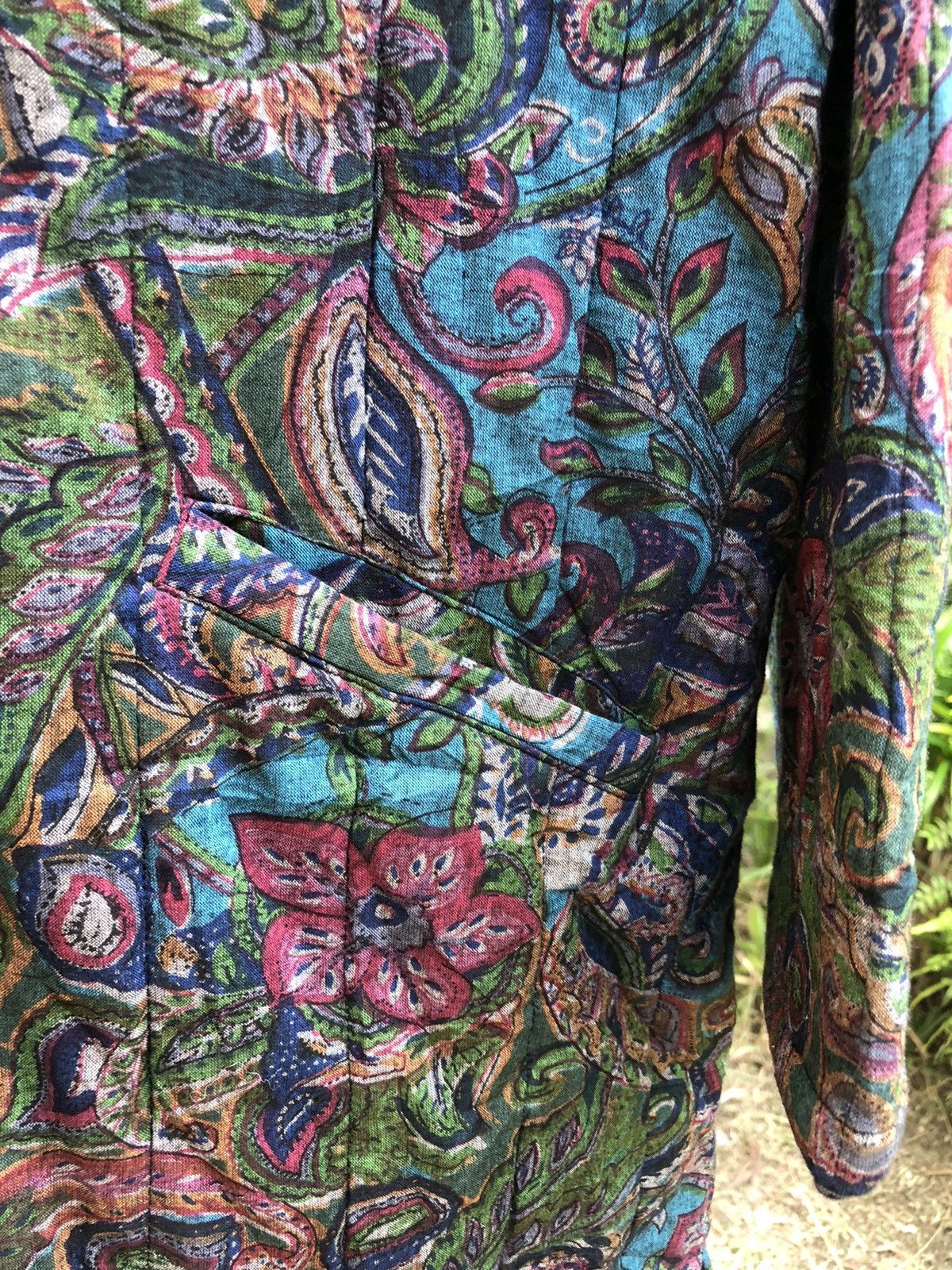 Vintage Fullprint Puffer Hoodie Jacket