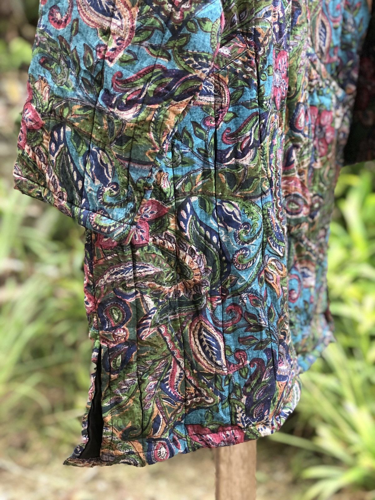 Vintage Fullprint Puffer Hoodie Jacket