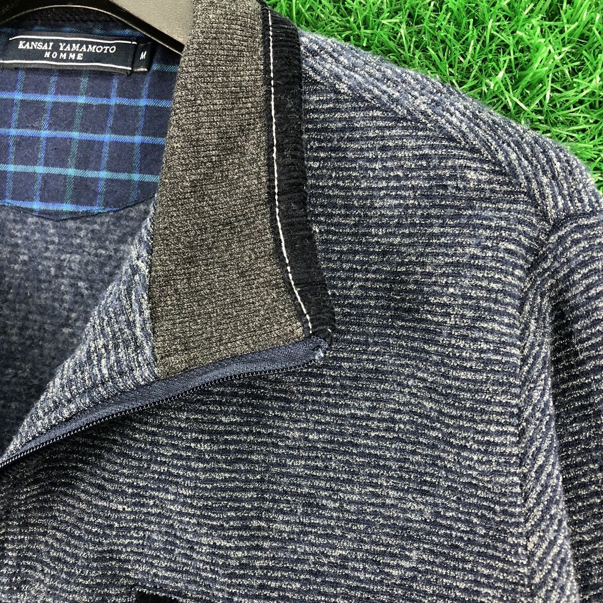 Japanese Brand Kansai Yamamoto Homme Polo Knit Shirt Striped Size US M / EU 48-50 / 2 - 7 Thumbnail