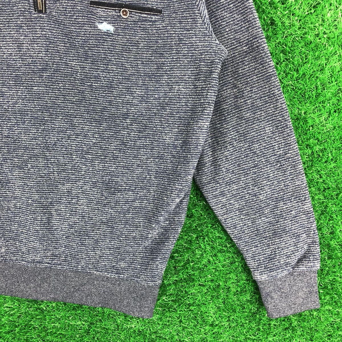 Japanese Brand Kansai Yamamoto Homme Polo Knit Shirt Striped Size US M / EU 48-50 / 2 - 3 Thumbnail
