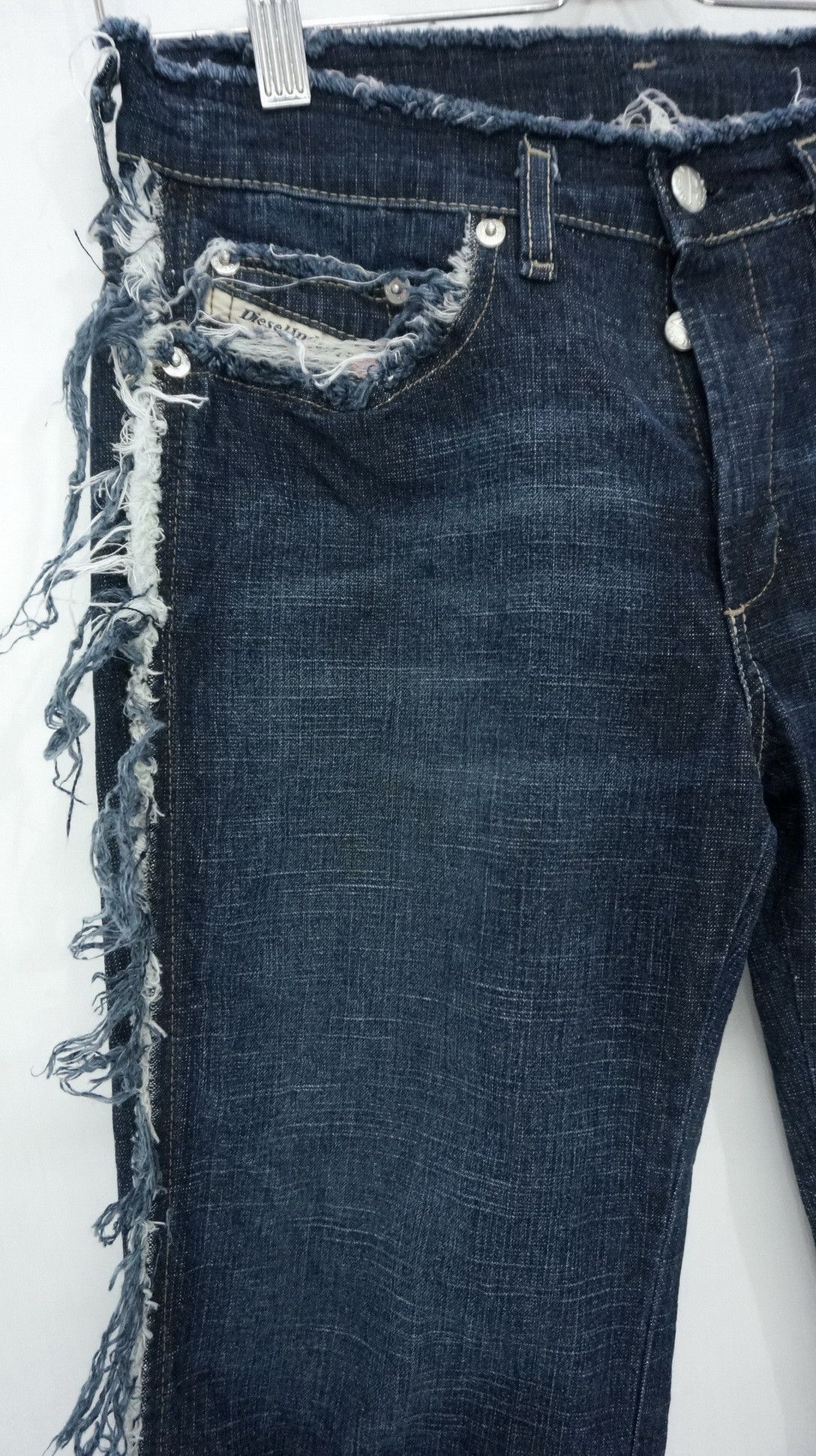 Diesel Rare🔥Vintage DIESEL Flared Ripped Outseam Women Jeans Size 28" / US 6 / IT 42 - 4 Thumbnail