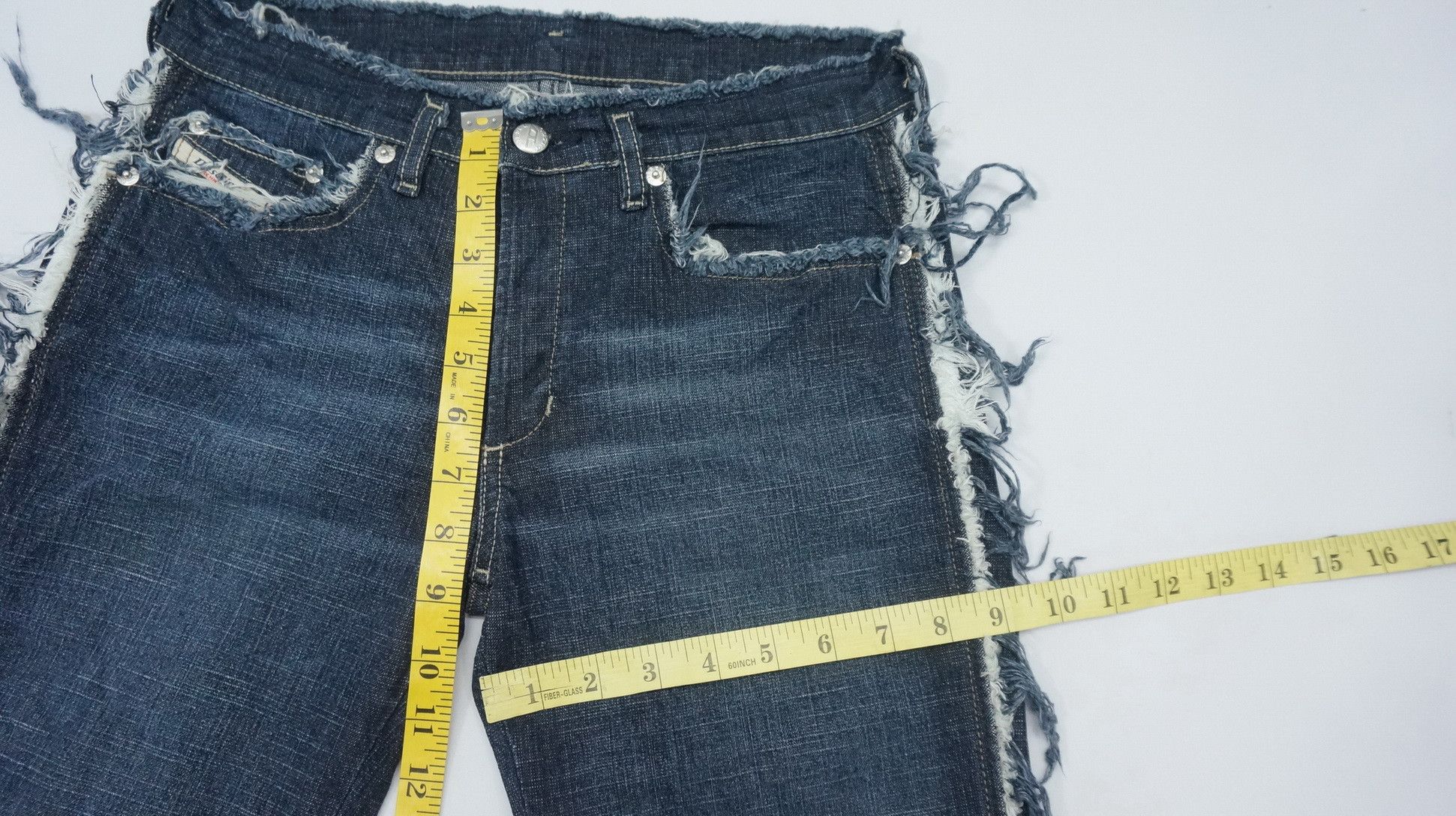 Diesel Rare🔥Vintage DIESEL Flared Ripped Outseam Women Jeans Size 28" / US 6 / IT 42 - 11 Thumbnail