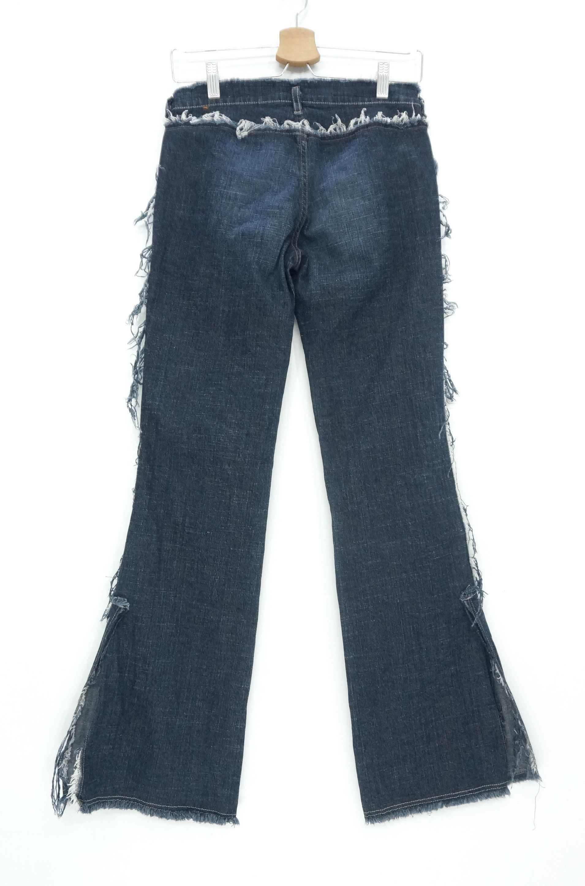 Diesel Rare🔥Vintage DIESEL Flared Ripped Outseam Women Jeans Size 28" / US 6 / IT 42 - 3 Thumbnail