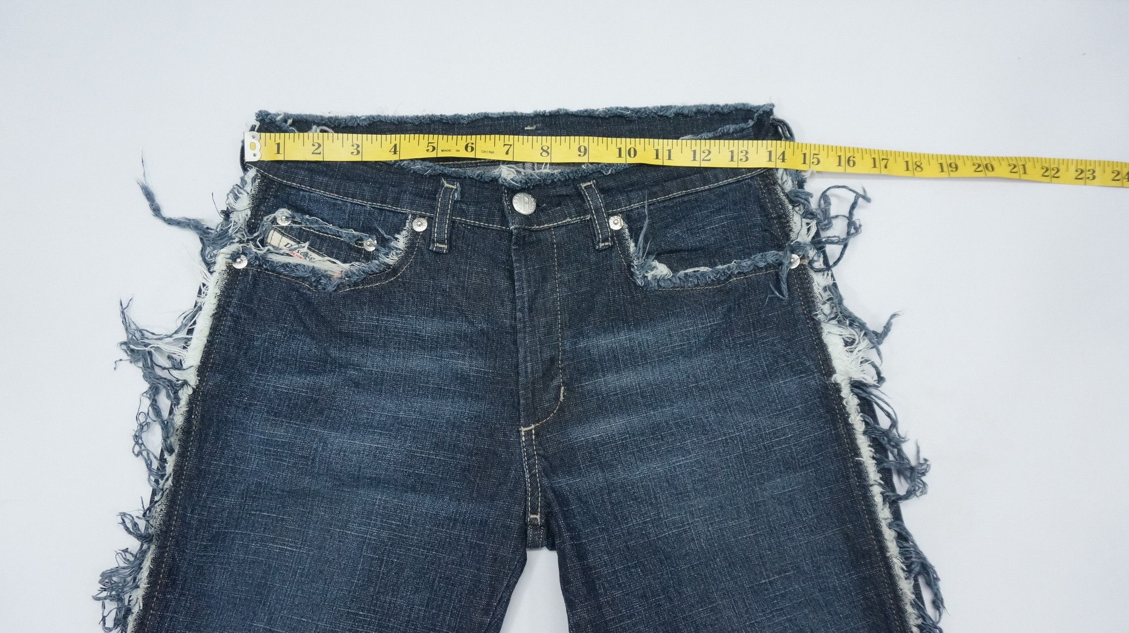 Diesel Rare🔥Vintage DIESEL Flared Ripped Outseam Women Jeans Size 28" / US 6 / IT 42 - 10 Thumbnail