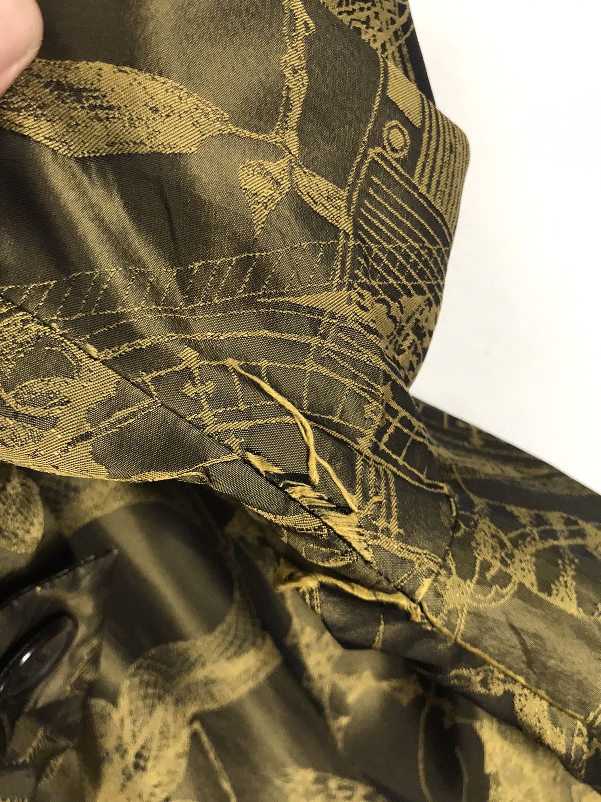 Issey Miyake 🔥Issey Miyake A.POC Velvet Art Full Print Women Jacket Size L / US 10 / IT 46 - 17 Thumbnail