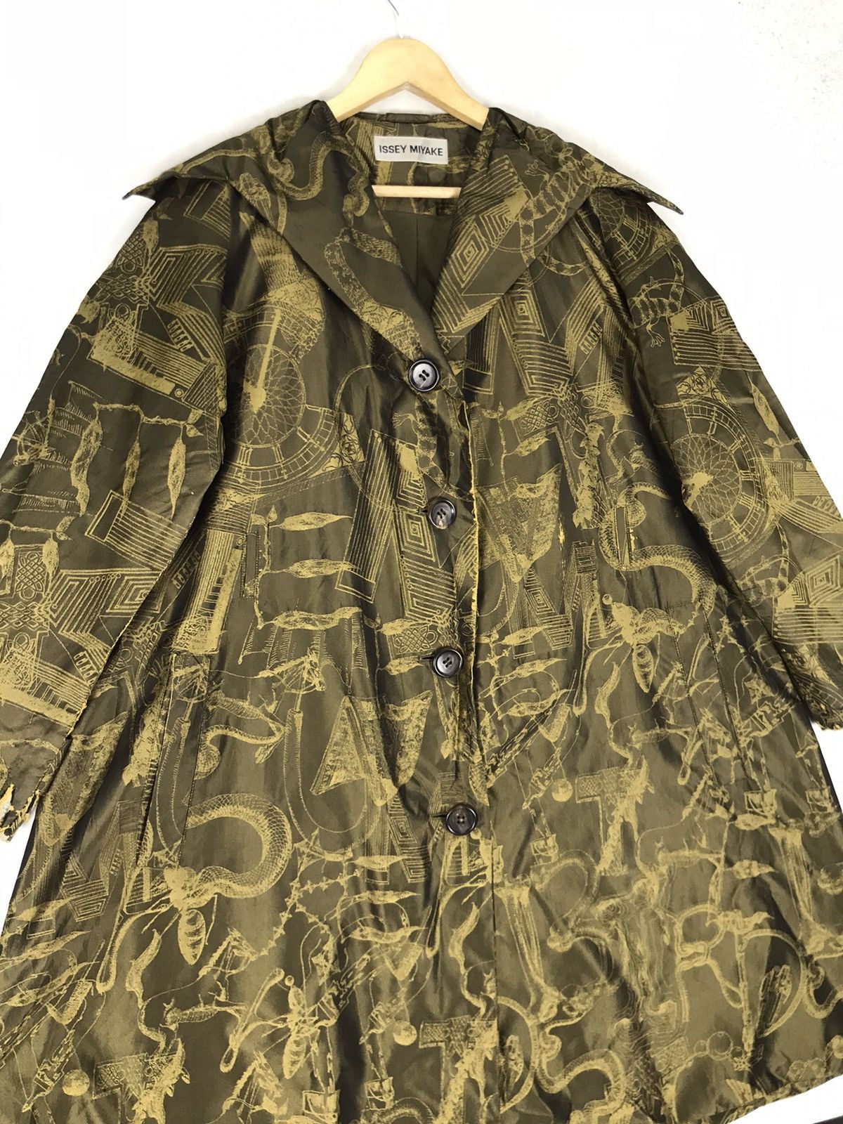 Issey Miyake 🔥Issey Miyake A.POC Velvet Art Full Print Women Jacket Size L / US 10 / IT 46 - 4 Thumbnail
