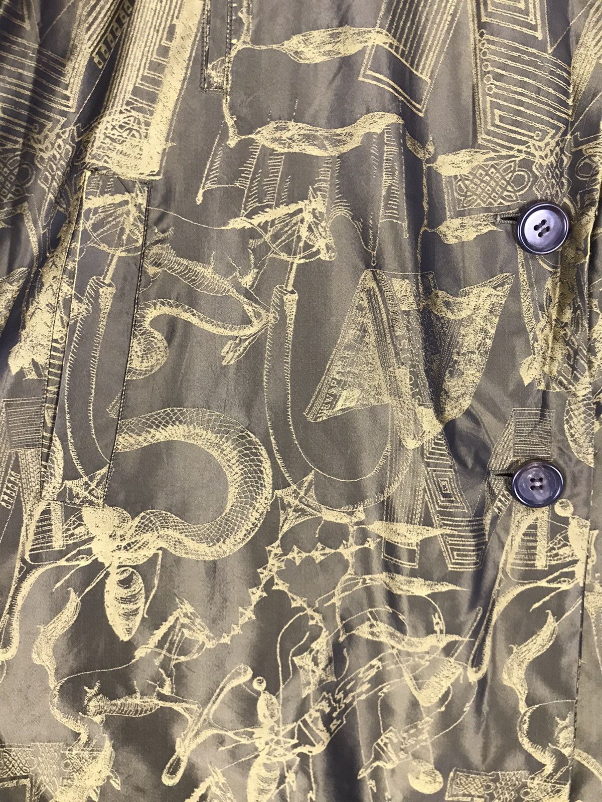 Issey Miyake 🔥Issey Miyake A.POC Velvet Art Full Print Women Jacket Size L / US 10 / IT 46 - 11 Thumbnail