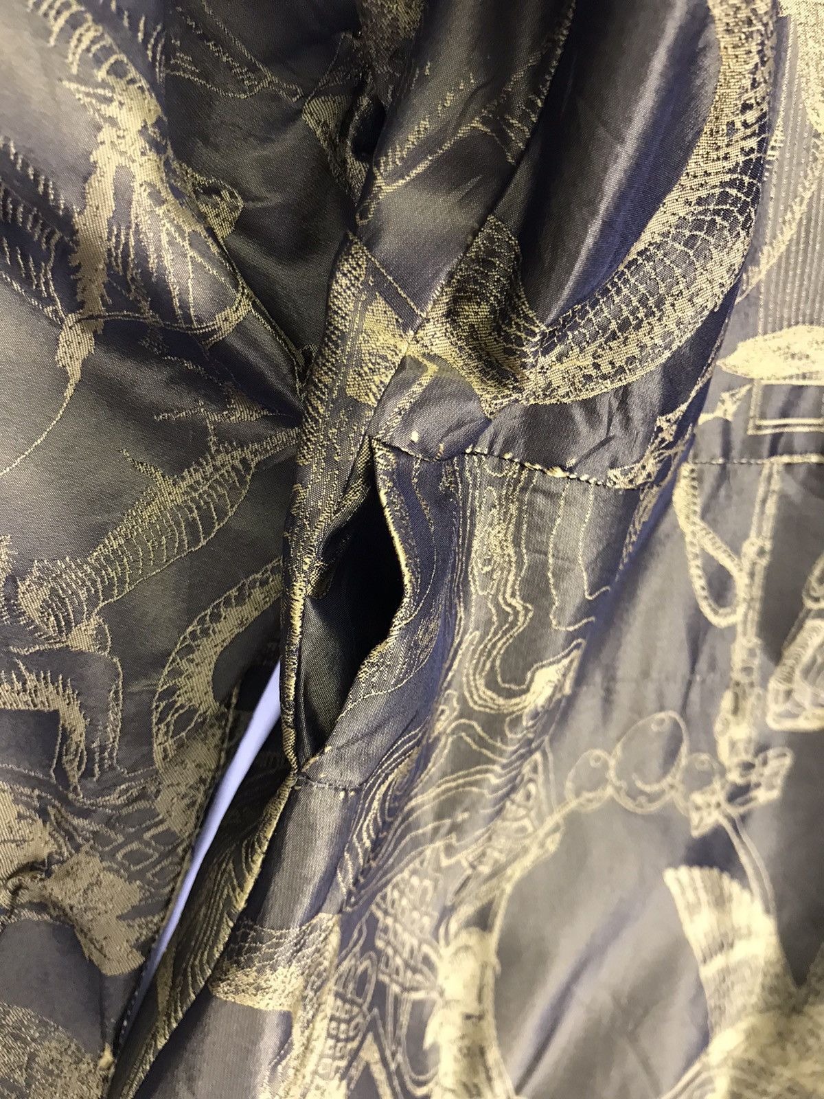 Issey Miyake 🔥Issey Miyake A.POC Velvet Art Full Print Women Jacket Size L / US 10 / IT 46 - 15 Thumbnail